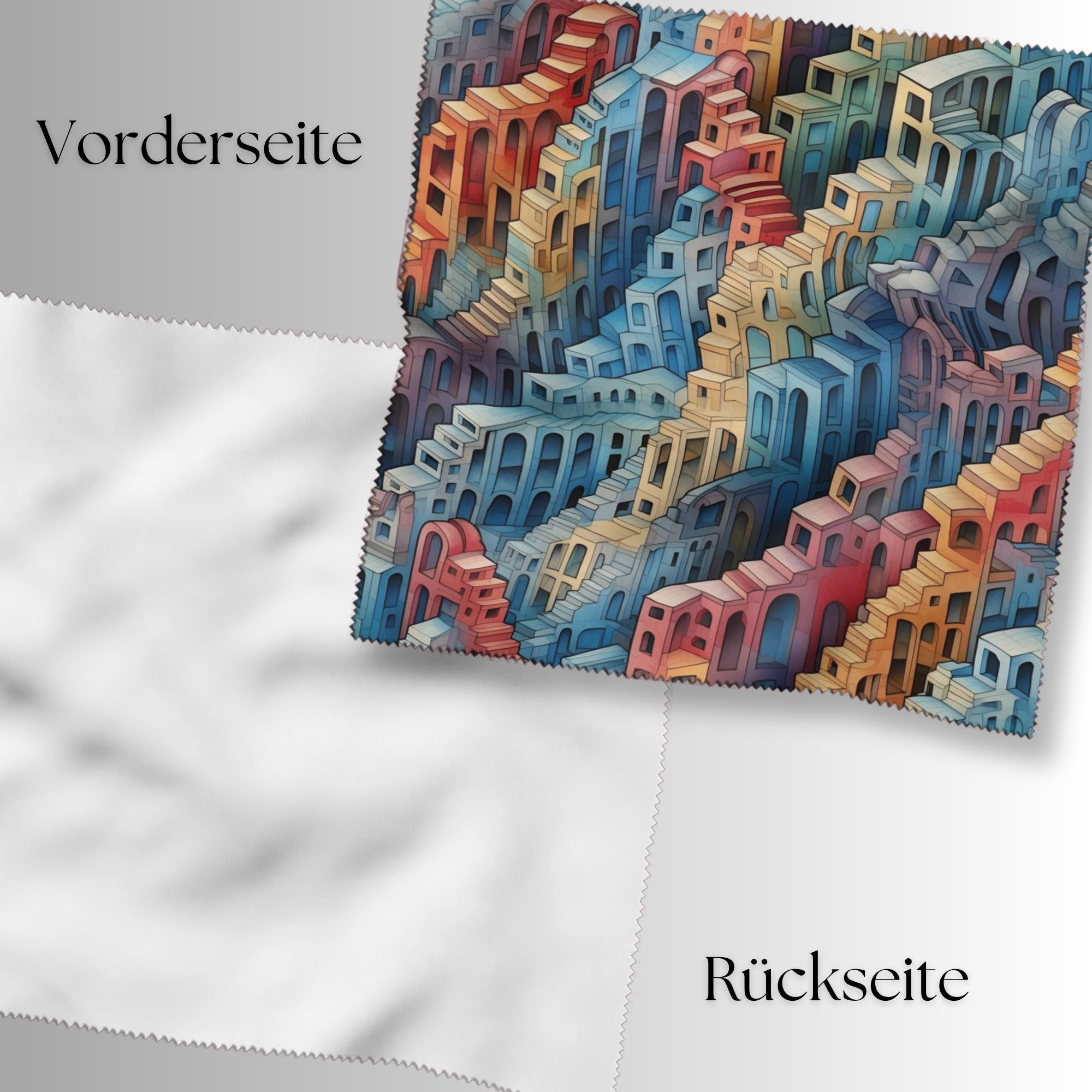 Brillenputztuch Op-Art bedrucktes Mikrofasertuch für Brille Sonnenbrille Displays Handyputztuch Brillentuch Mikrofaser #AL68