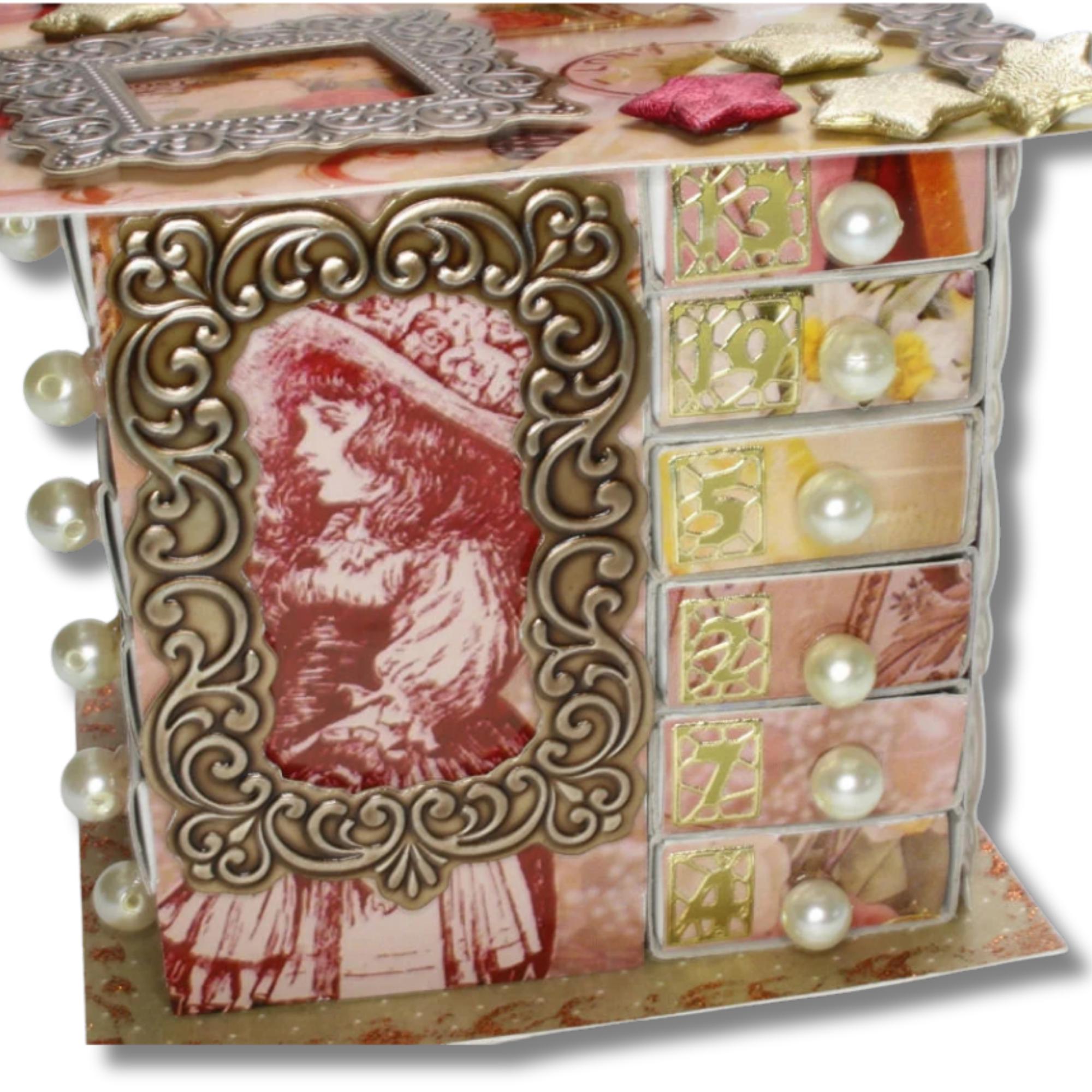 Adventskalender aus 24 Streichholzschachteln Tischdeko zu Weihnachten Adventskalender zum Befüllen Adventsdeko Geschenk Freundin  #613960050