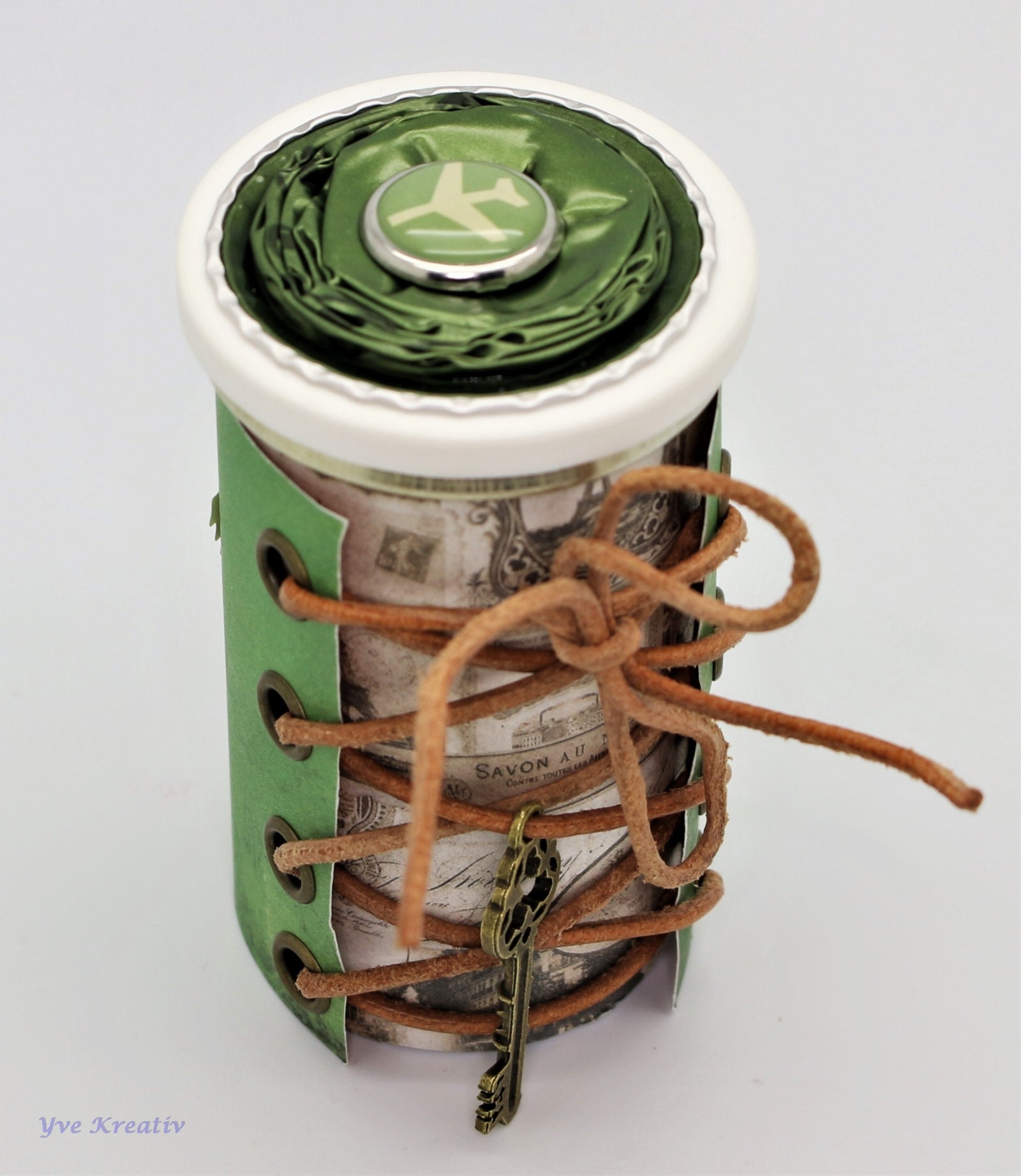 Metall Dose - Döschen / Schachtel / Box - Upcycling für Geldgeschenke Gutscheine Schmuckdöschen