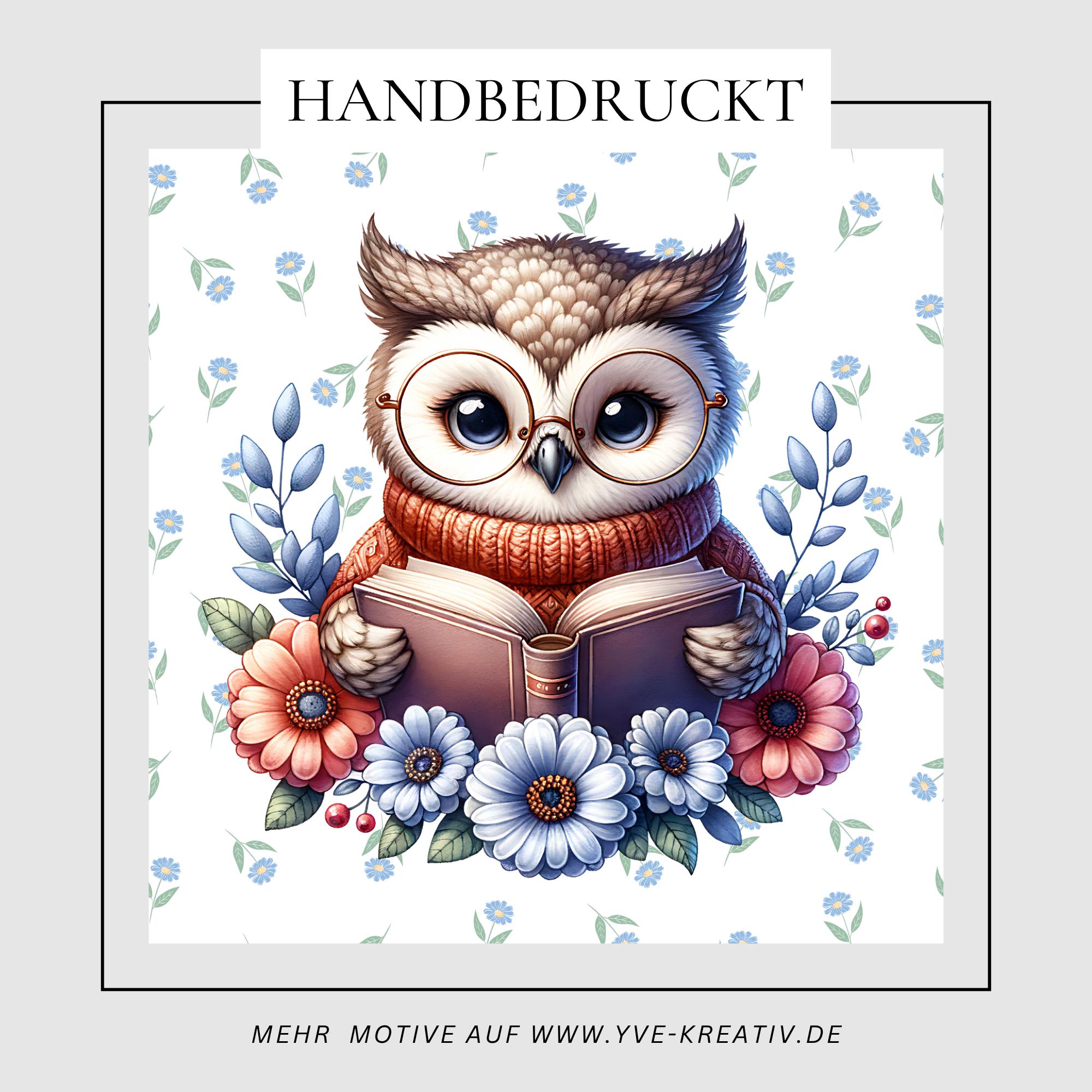 Brillenputztuch bedrucktes Mikrofasertuch für Brillen Kameratuch Brillentuch für Displays Objektive Geschenk Geburtstag Lese Eule #TI123