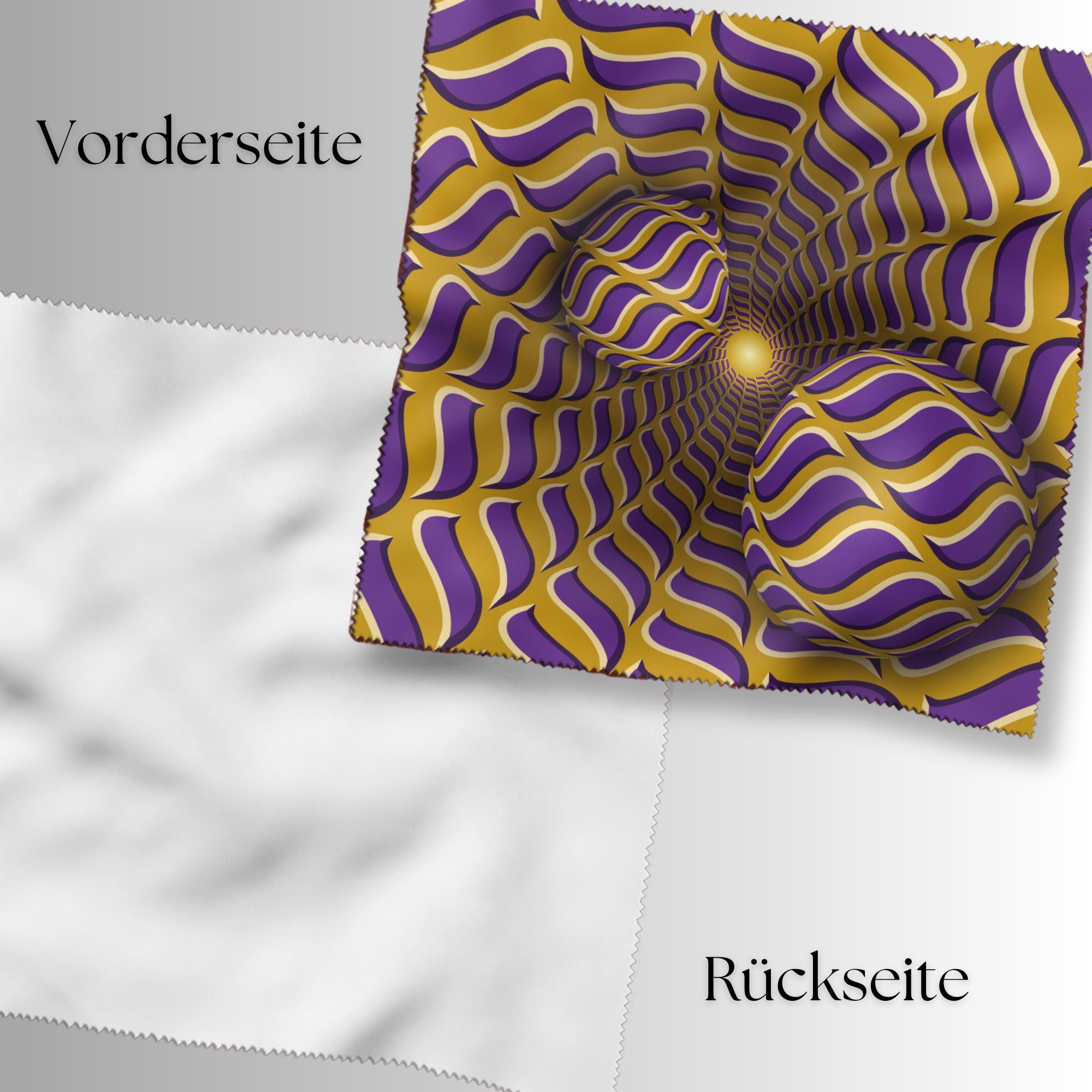 Brillenputztuch Optische Täuschung bedrucktes Mikrofasertuch für Brille Sonnenbrille Displays Handyputztuch Brillentuch Mikrofaser #AL79