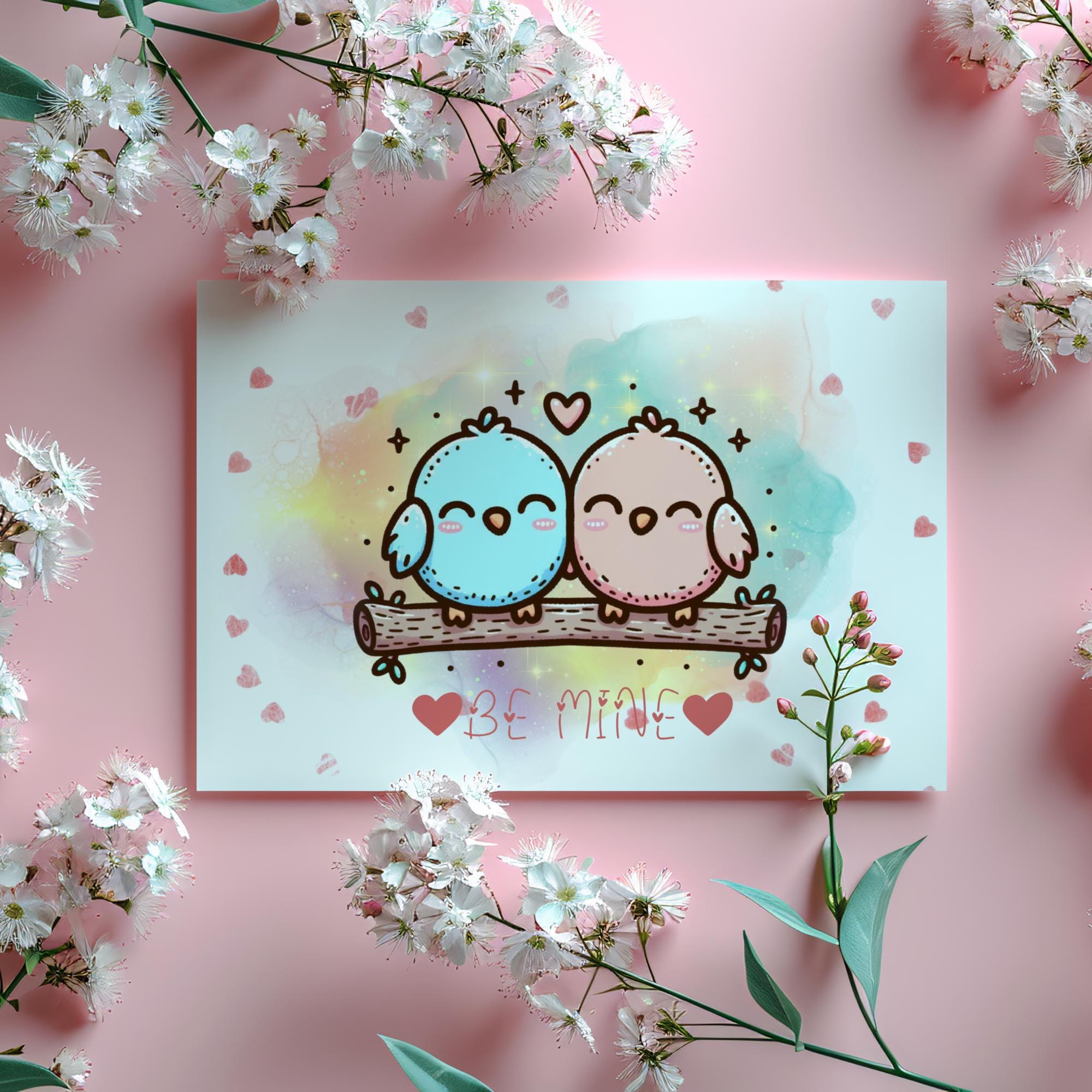 Valentinstags Karte, Postkarte zur Verlobung, Grußkarte, Karte für Verliebte, Geschenkkarte  #PHO