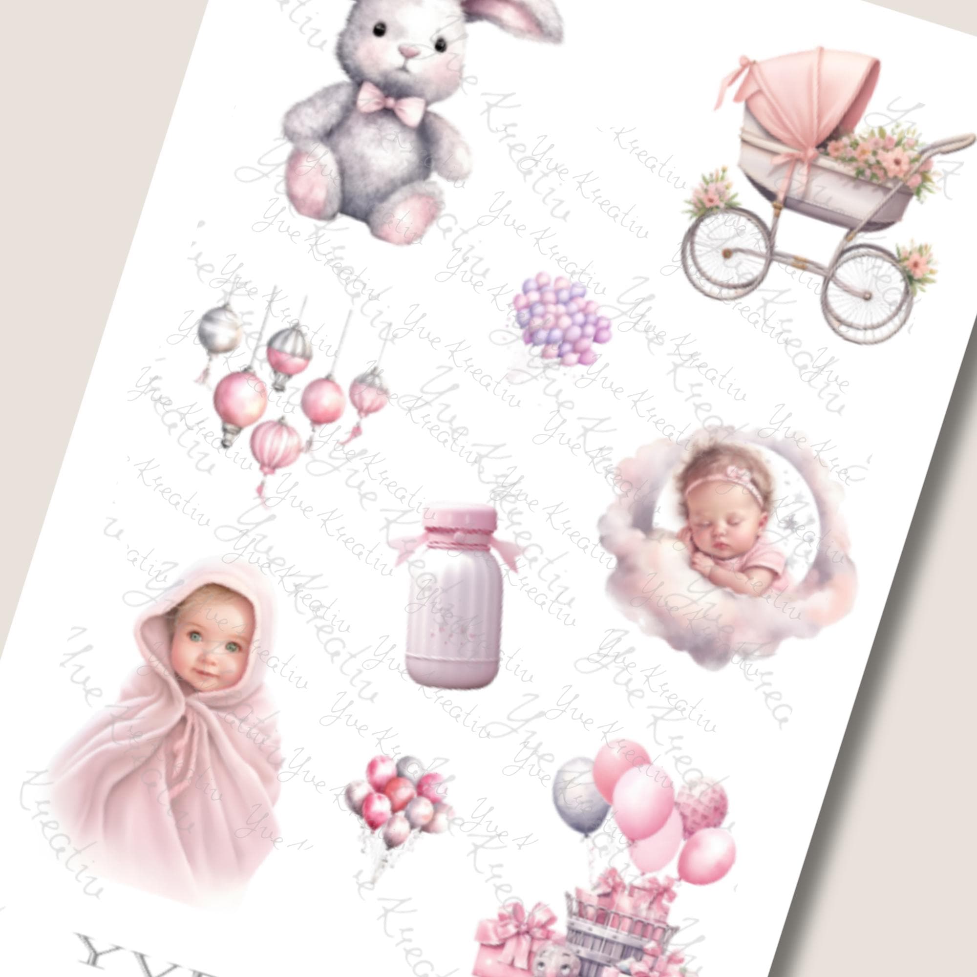 2 Stickerbogen SET Baby Girl Aufkleber Babyparty Sticker Geburt | Sticker Set zur Auswahl in Weiß - Transparent - Matt - Glanz #SBA6 2 Stickerbogen SET Baby Girl Aufkleber Babyparty Sticker Geburt | Sticker Set zur Auswahl in Weiß - Transparent - Matt - Glanz #SBA6