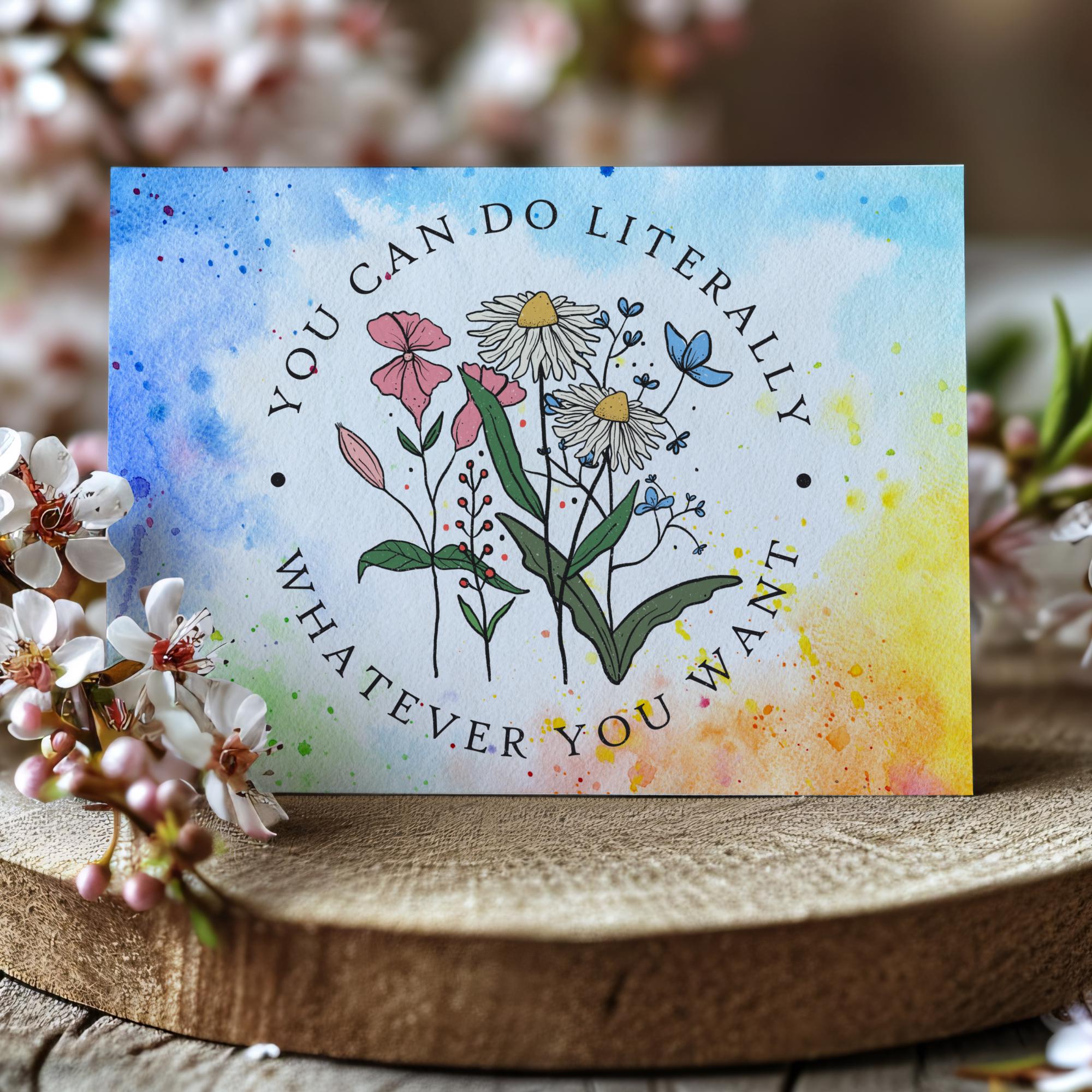 Postkarte Grußkarte Regenbogen Farben Karte Geburtstag Motivation Aufmunterung Mitbringsel Freund Geschenk #PLS Postkarte Grußkarte Regenbogen Farben Karte Geburtstag Motivation Aufmunterung Mitbringsel Freund Geschenk #PLS