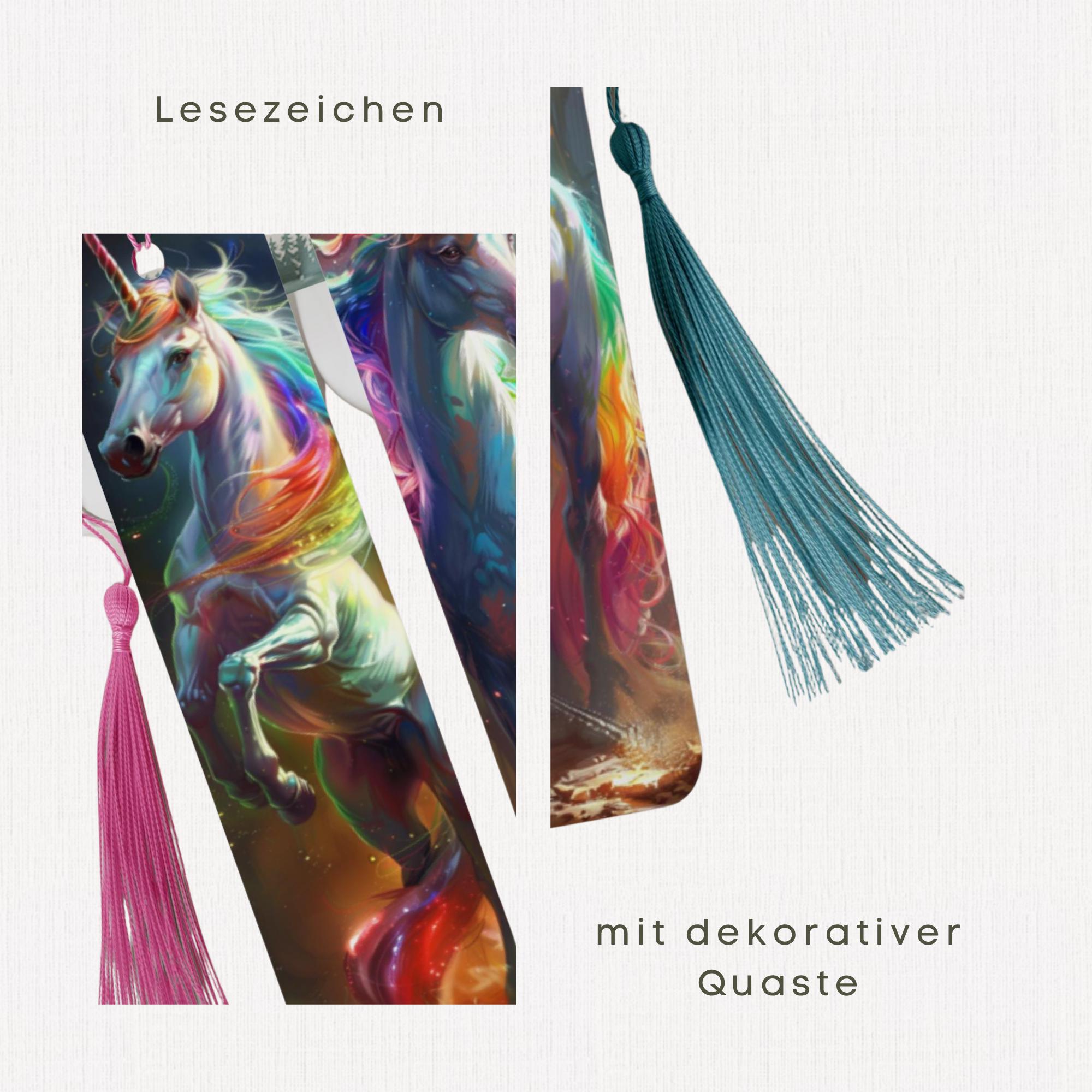 Lesezeichen aus Aluminium Geschenk Geburtstag Einhorn Fantasy Bücher Geschenk für Leseratten Bookmark - 2 Motive zur Auswahl #LEALU Lesezeichen aus Aluminium Geschenk Geburtstag Einhorn Fantasy Bücher Geschenk für Leseratten Bookmark - 2 Motive zur Auswahl #LEALU