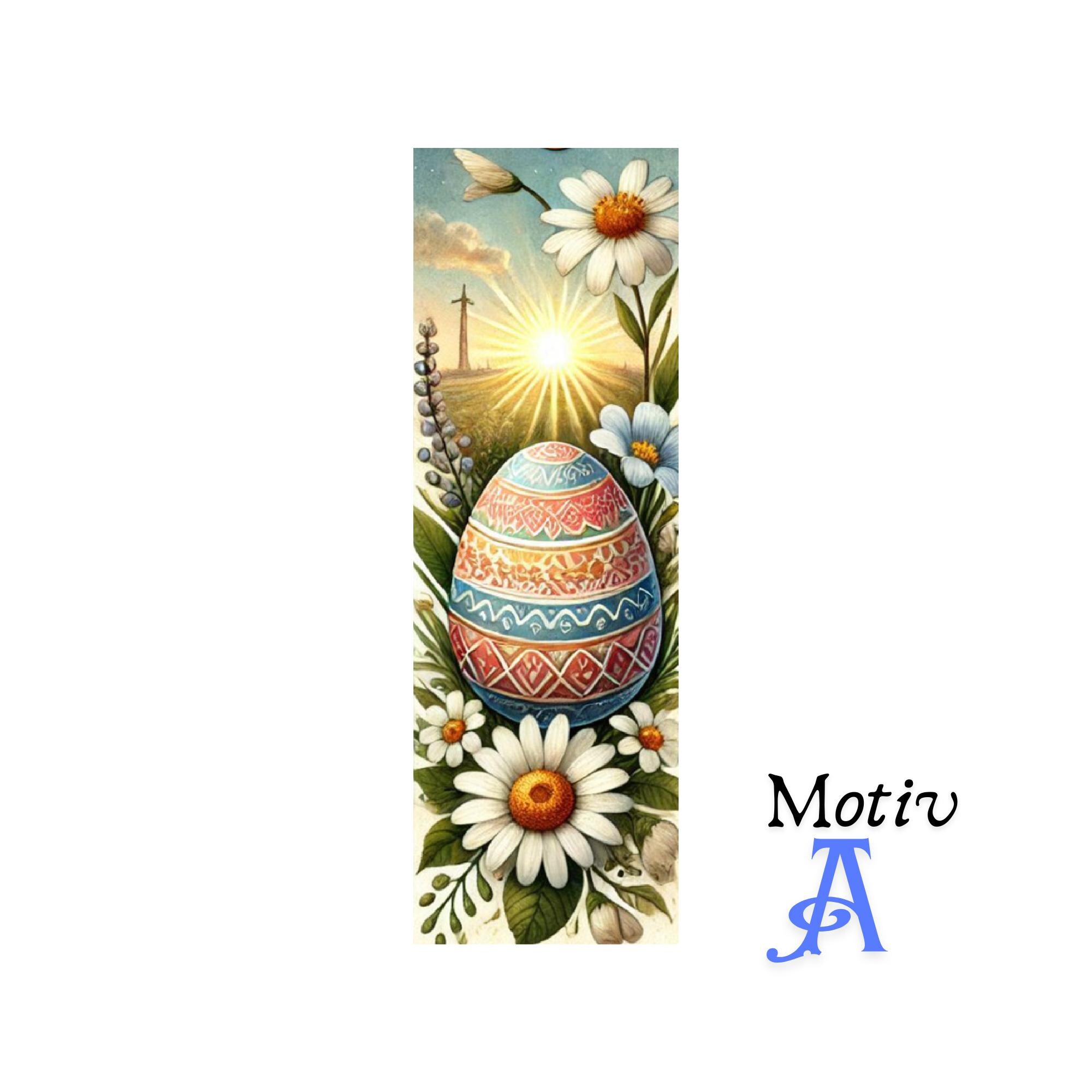 Lesezeichen aus Aluminium Geschenk zu Ostern Osterhase bunte Ostereier Bücher Bookmark - 2 Motive zur Auswahl  #LEALU
