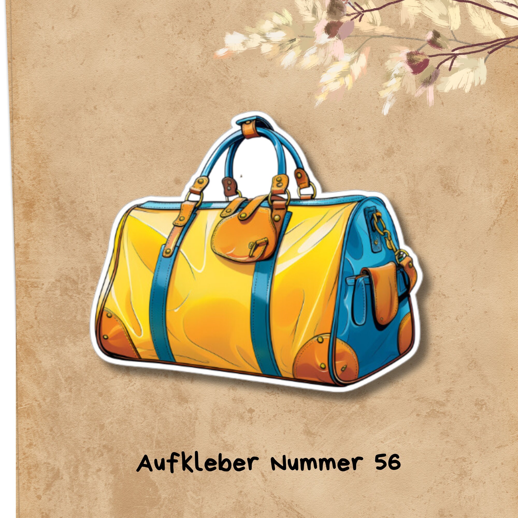 Kofferaufkleber, Aufkleber, Reiseaufkleber, Urlaub Sticker, großer Koffer Sticker  - 3 Aufkleber zur Auswahl in Weiß oder Transparent  #SEG8