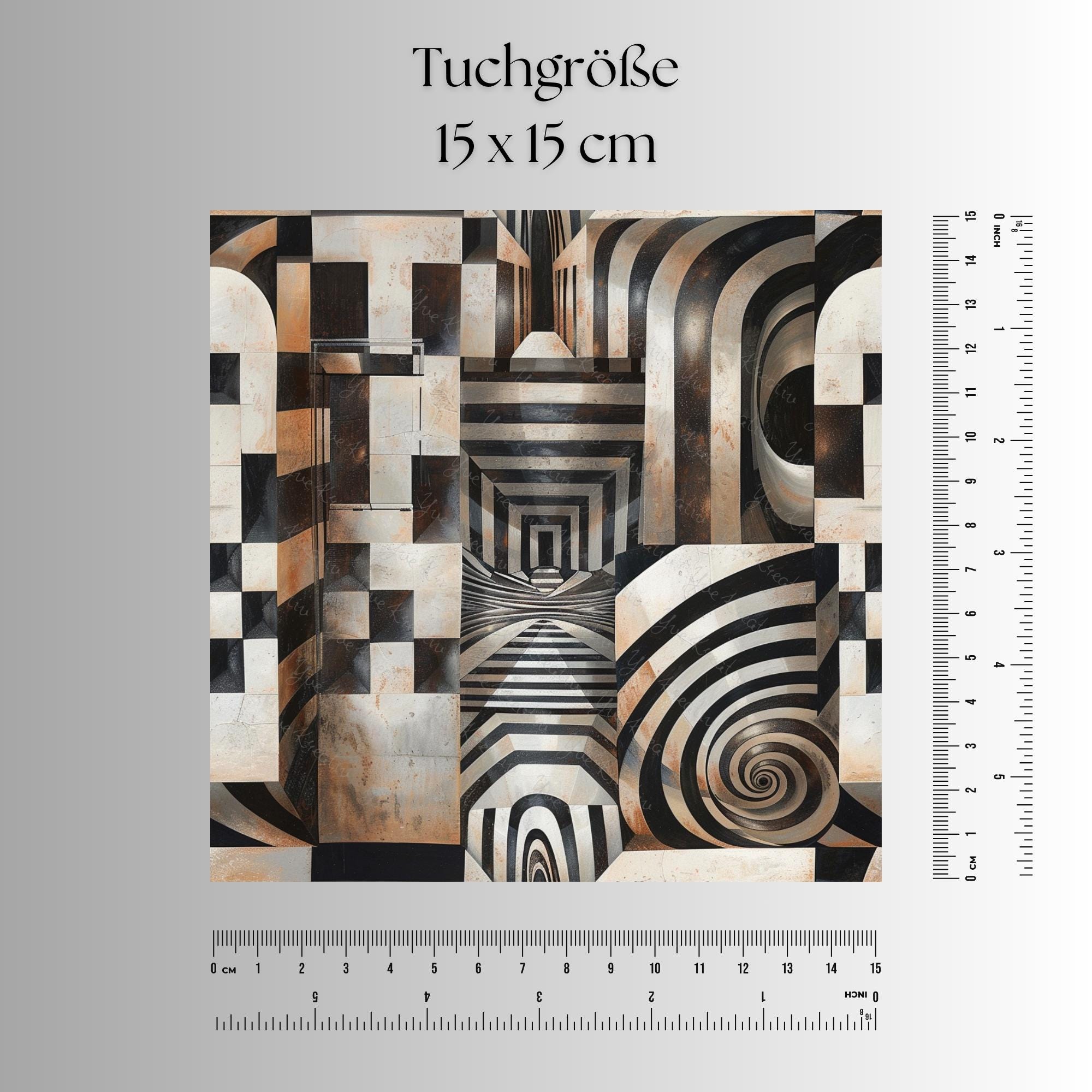 Brillenputztuch Op-Art bedrucktes Mikrofasertuch für Brille Sonnenbrille Displays Handyputztuch Brillentuch Mikrofaser #AL66