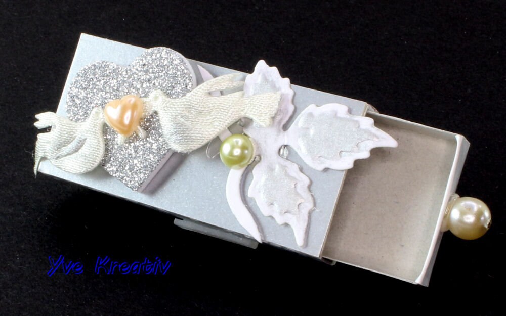 Kleine Schachtel, verzierte Streichholzschachtel als originelle Geschenkverpackung für Geld, Gutscheine und mehr