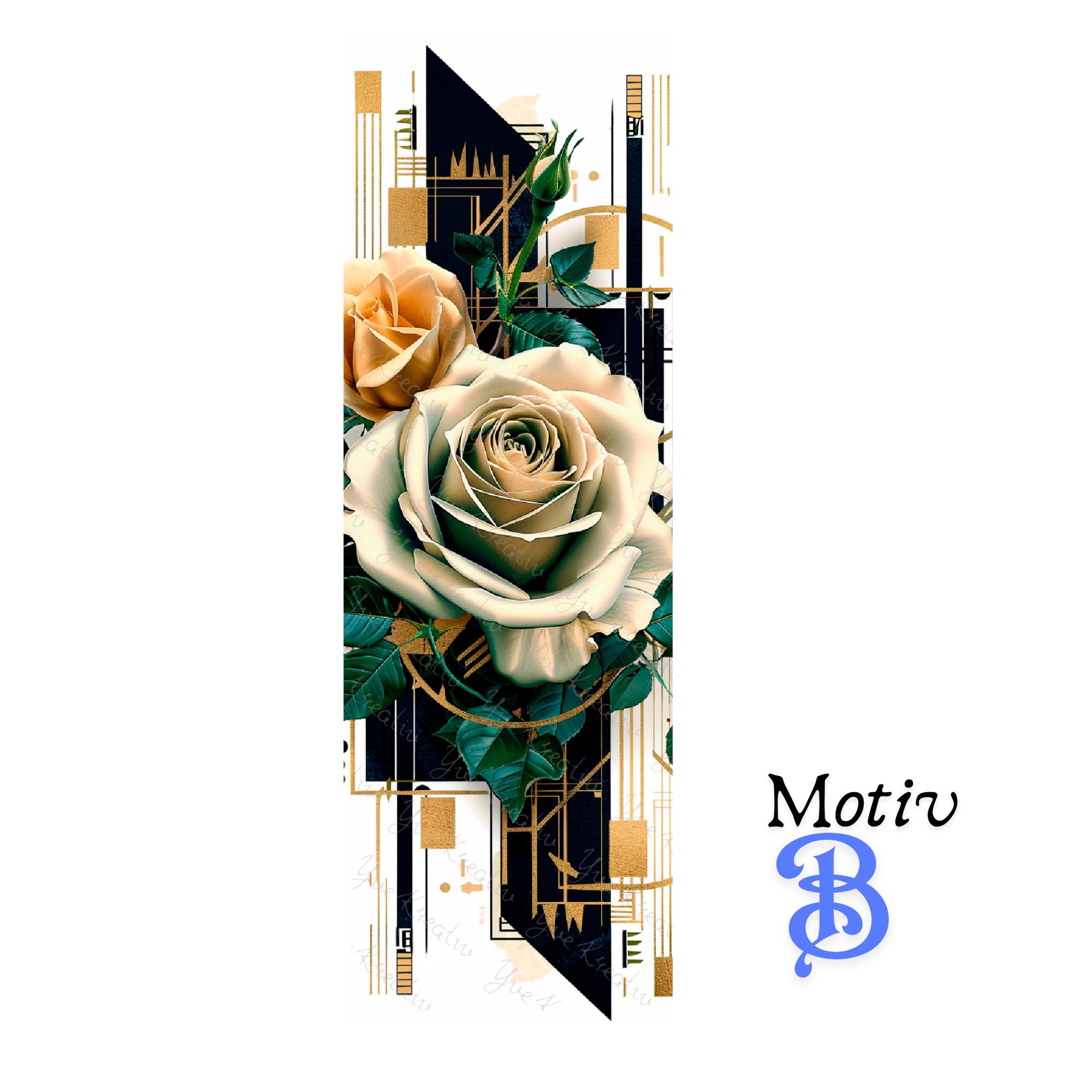 Lesezeichen aus Aluminium Geschenk zum Geburtstag Buchgeschenk "Motiv Rosen" Bookmark - 2 Motive zur Auswahl  #LEALU