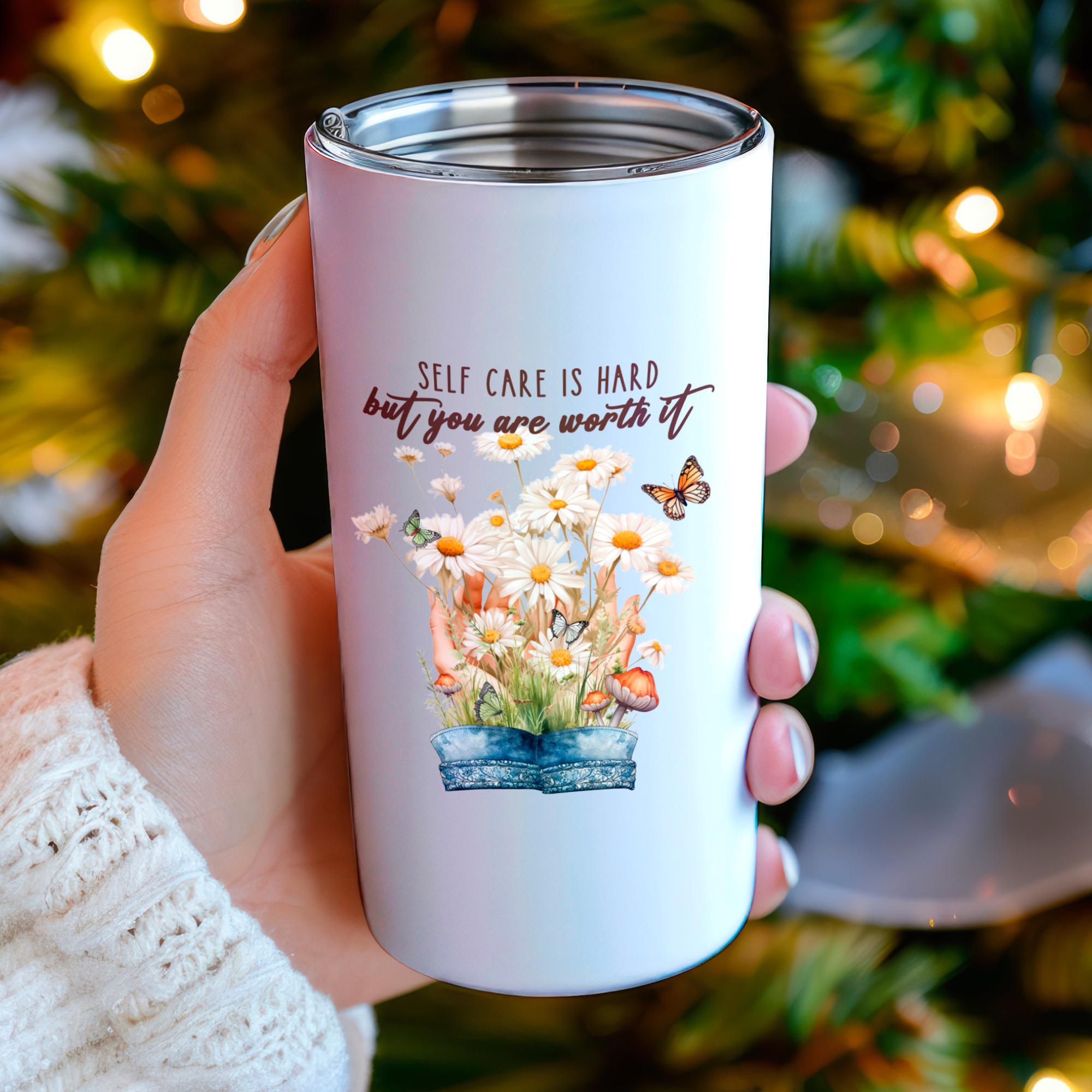 Kofferaufkleber, Geschenkaufkleber, Aufkleber Motivation, großer Blumen Sticker I zur Auswahl in Weiß oder Transparent  #SEG8