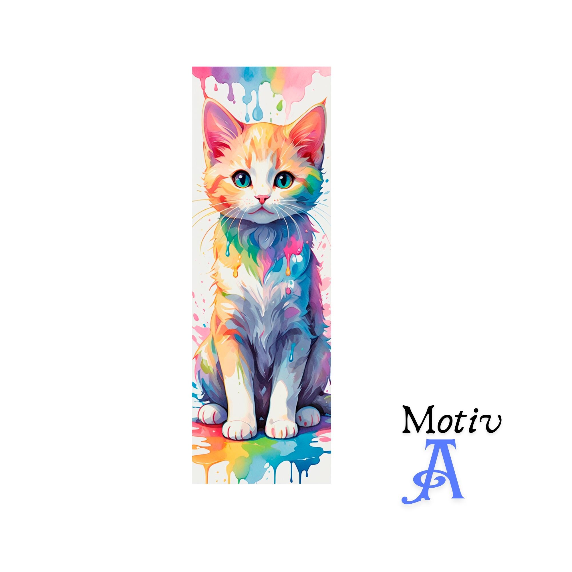 Lesezeichen aus Aluminium Geschenk zum Geburtstag Buchgeschenk "Motiv Katze" Bookmark - 2 Motive zur Auswahl  #LEALU
