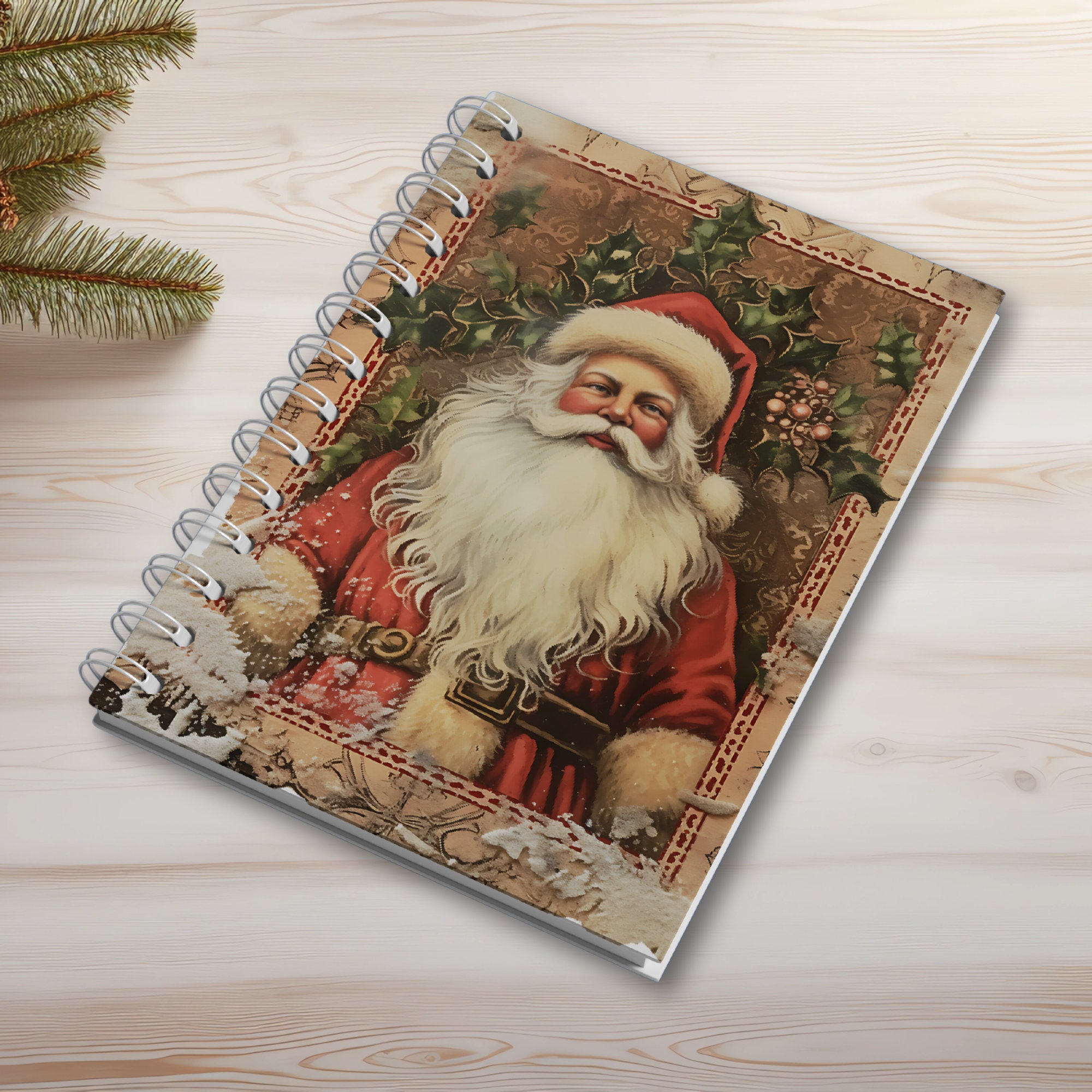 Notizblock Weihnachten DIN A6 kleiner Ringblock Schreibblock Notizbuch Zettelblock für Schule oder private Notizen  #A6SS