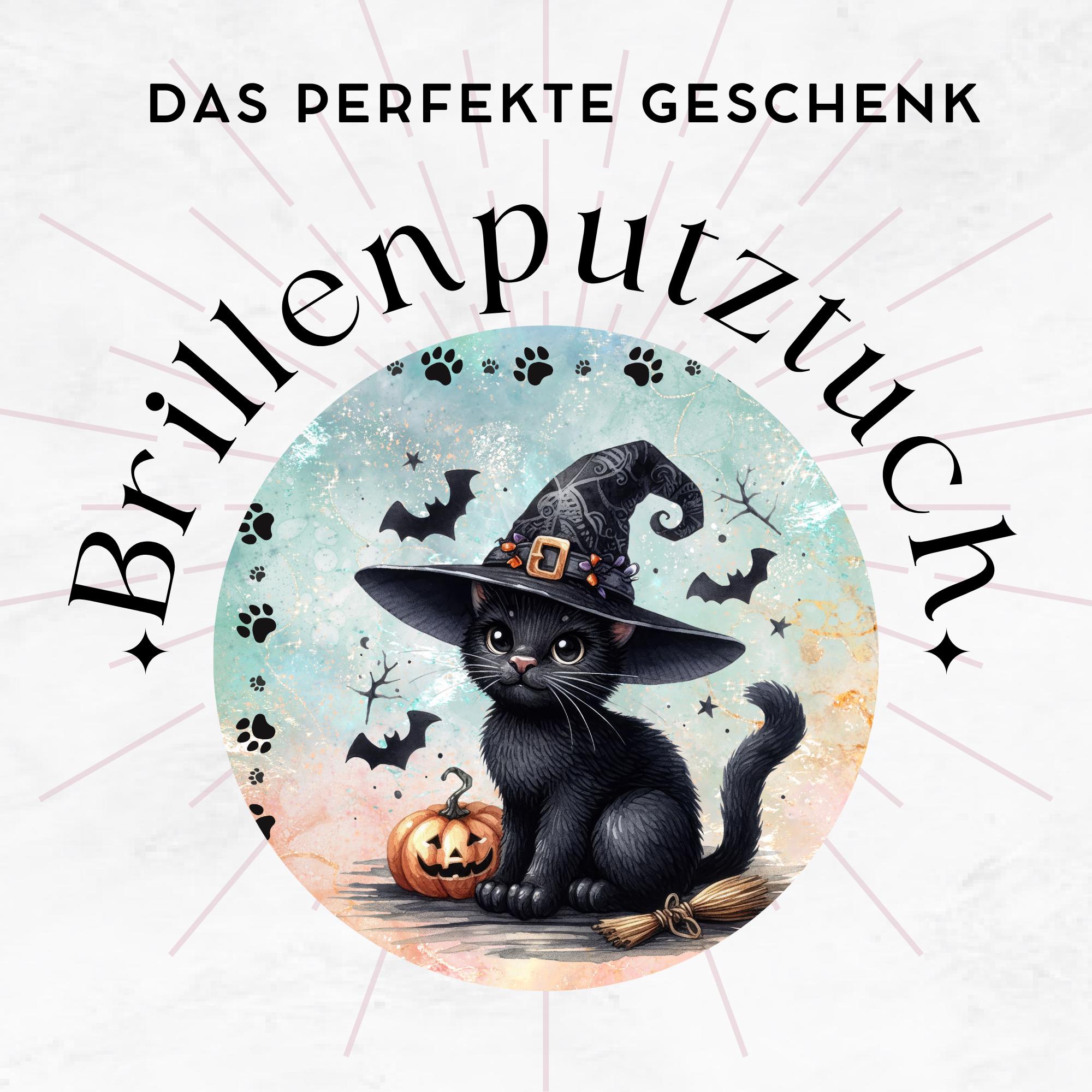 Brillenputztuch Schwarze Katze bedrucktes Mikrofasertuch für Sonnenbrille Displays Handy Katzenfreund Geschenk Halloween Mitbringsel #TI169 Brillenputztuch Schwarze Katze bedrucktes Mikrofasertuch für Sonnenbrille Displays Handy Katzenfreund Geschenk Halloween Mitbringsel #TI169