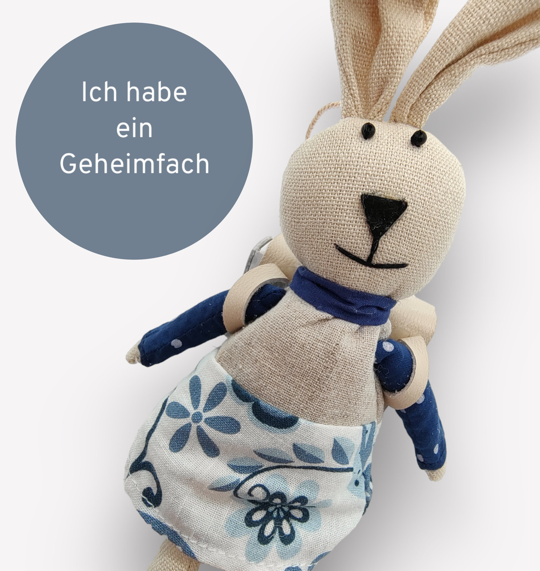 Hasen Mädchen mit Rucksack aus Streichholzschachtel Geschenkebox Schachtel für Geldgeschenke Gutschein - kleine Kostbarkeiten