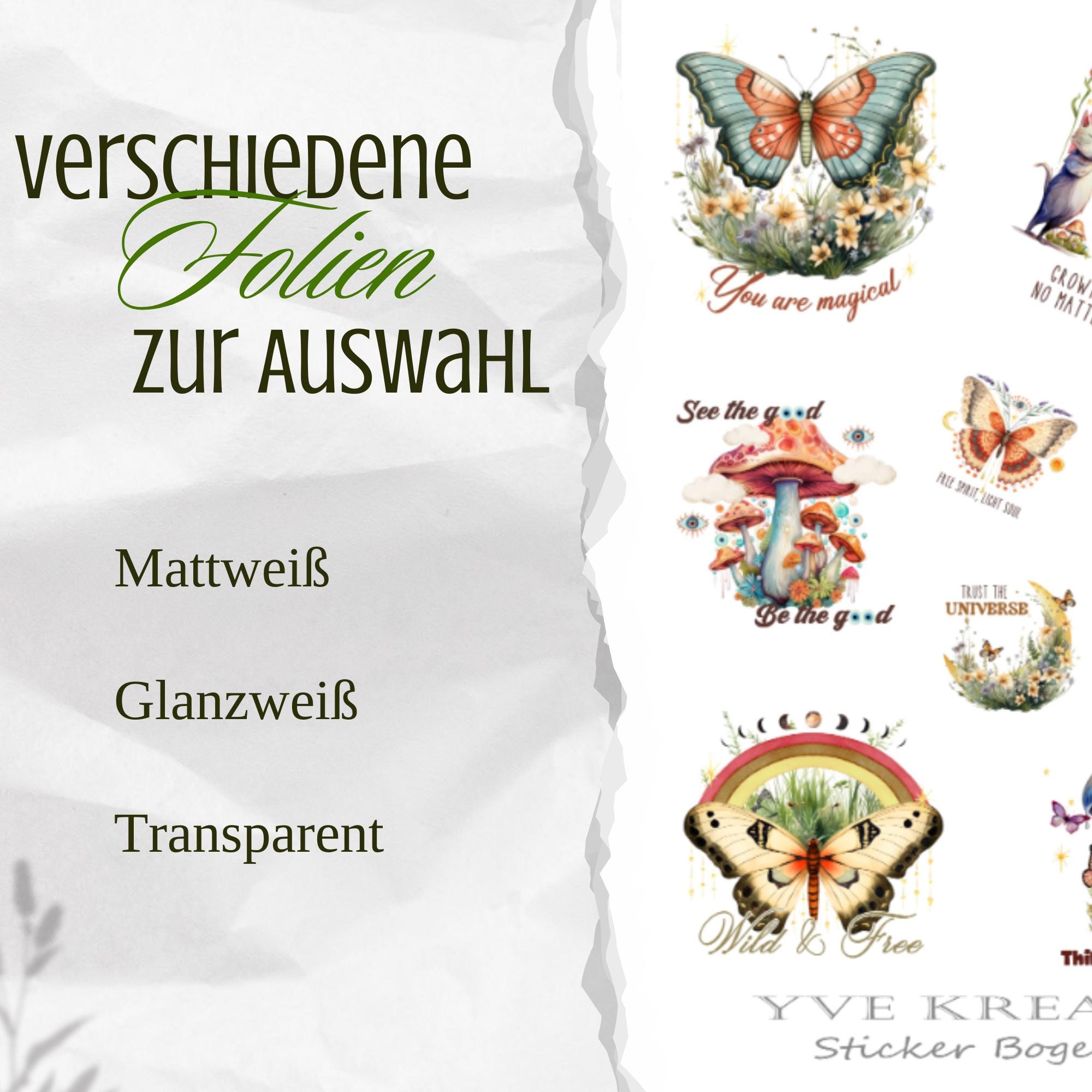 Aufkleber Motivation Aufmunterung Sticker Bogen Set 3 Stickerbogen zur Auswahl in Weiß - Transparent - Matt - Glanz #SBA6 Aufkleber Motivation Aufmunterung Sticker Bogen Set 3 Stickerbogen zur Auswahl in Weiß - Transparent - Matt - Glanz #SBA6