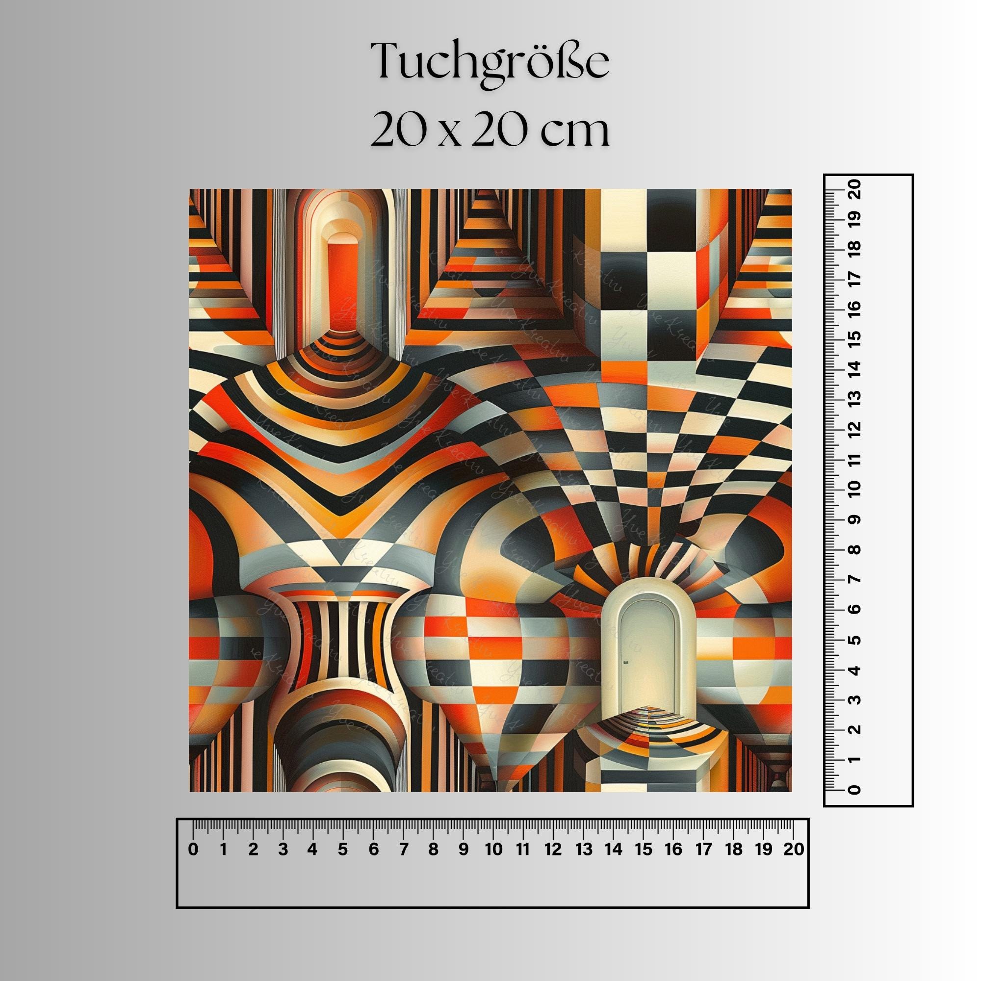 Brillenputztuch Op-Art bedrucktes Mikrofasertuch für Brille Sonnenbrille Displays Handyputztuch Brillentuch Mikrofaser #AL76