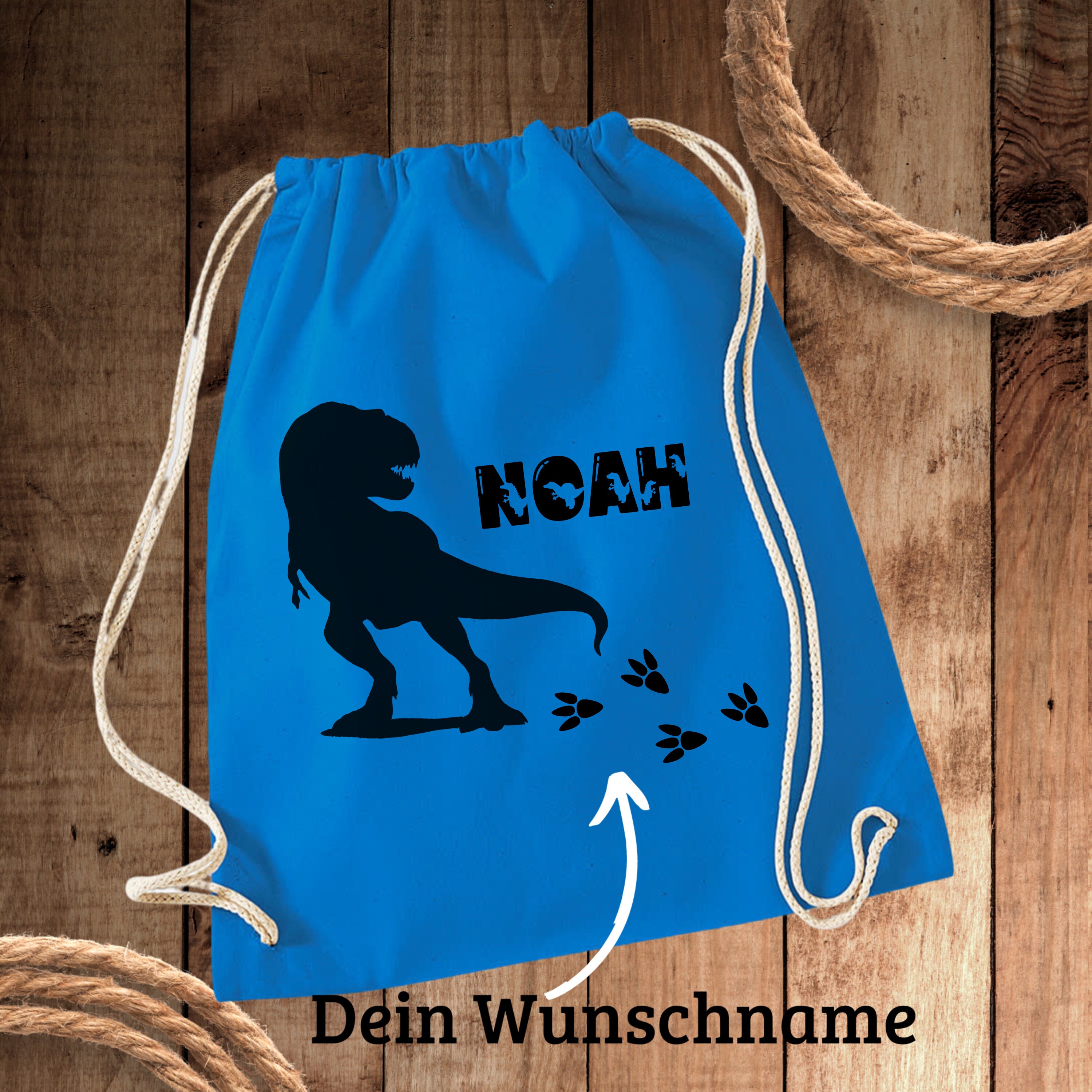 Personalisierter Turnbeutel "Dino" mit Namen zum Zuziehen | Jungen & Mädchen | Zuziehbeutel Stoffbeutel Sporttasche #TBBAUBNT Personalisierter Turnbeutel "Dino" mit Namen zum Zuziehen | Jungen & Mädchen | Zuziehbeutel Stoffbeutel Sporttasche #TBBAUBNT