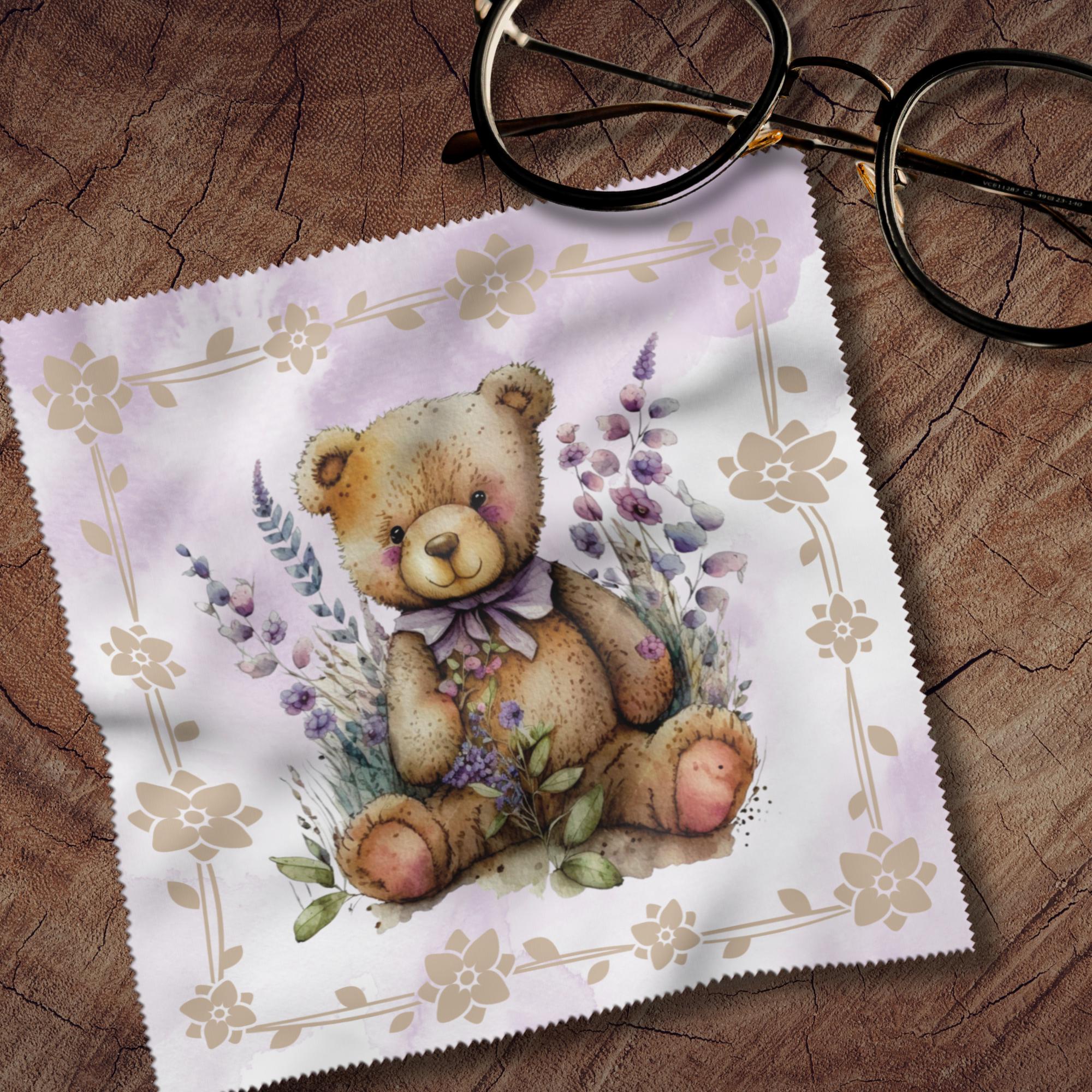 Brillenputztuch Lavendel BĂ€r bedrucktes Mikrofasertuch fĂŒr Sonnenbrille Display Handy Geschenk Freundin Gutschein Sommer Garten #TI52 Brillenputztuch Lavendel BĂ€r bedrucktes Mikrofasertuch fĂŒr Sonnenbrille Display Handy Geschenk Freundin Gutschein Sommer Garten #TI52