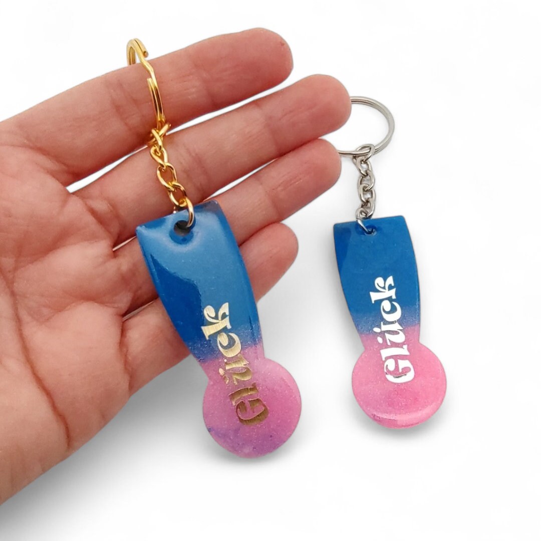 Einkaufswagenlöser l Einkaufschips l Schlüsselanhänger "Glück" Geschenk Mitbringsel  #1675268529
