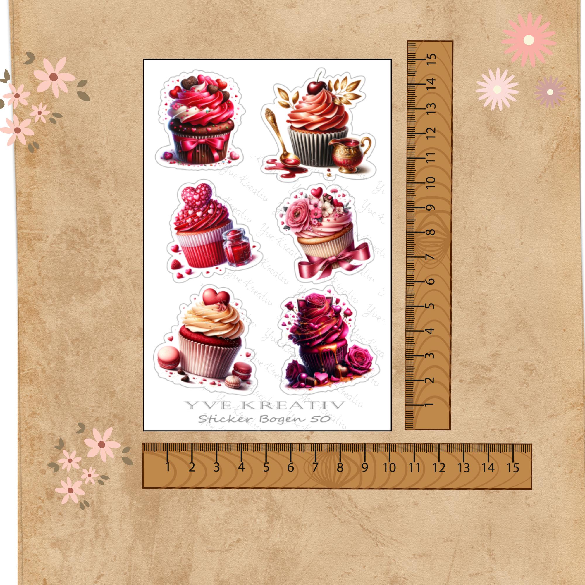 Aufkleber Cupcake Sommer Sticker Bogen Erdbeere Muffin Stickerbogen 3 Bögen zur Auswahl in Weiß - Transparent - Matt - Glanz #SBA6 Aufkleber Cupcake Sommer Sticker Bogen Erdbeere Muffin Stickerbogen 3 Bögen zur Auswahl in Weiß - Transparent - Matt - Glanz #SBA6