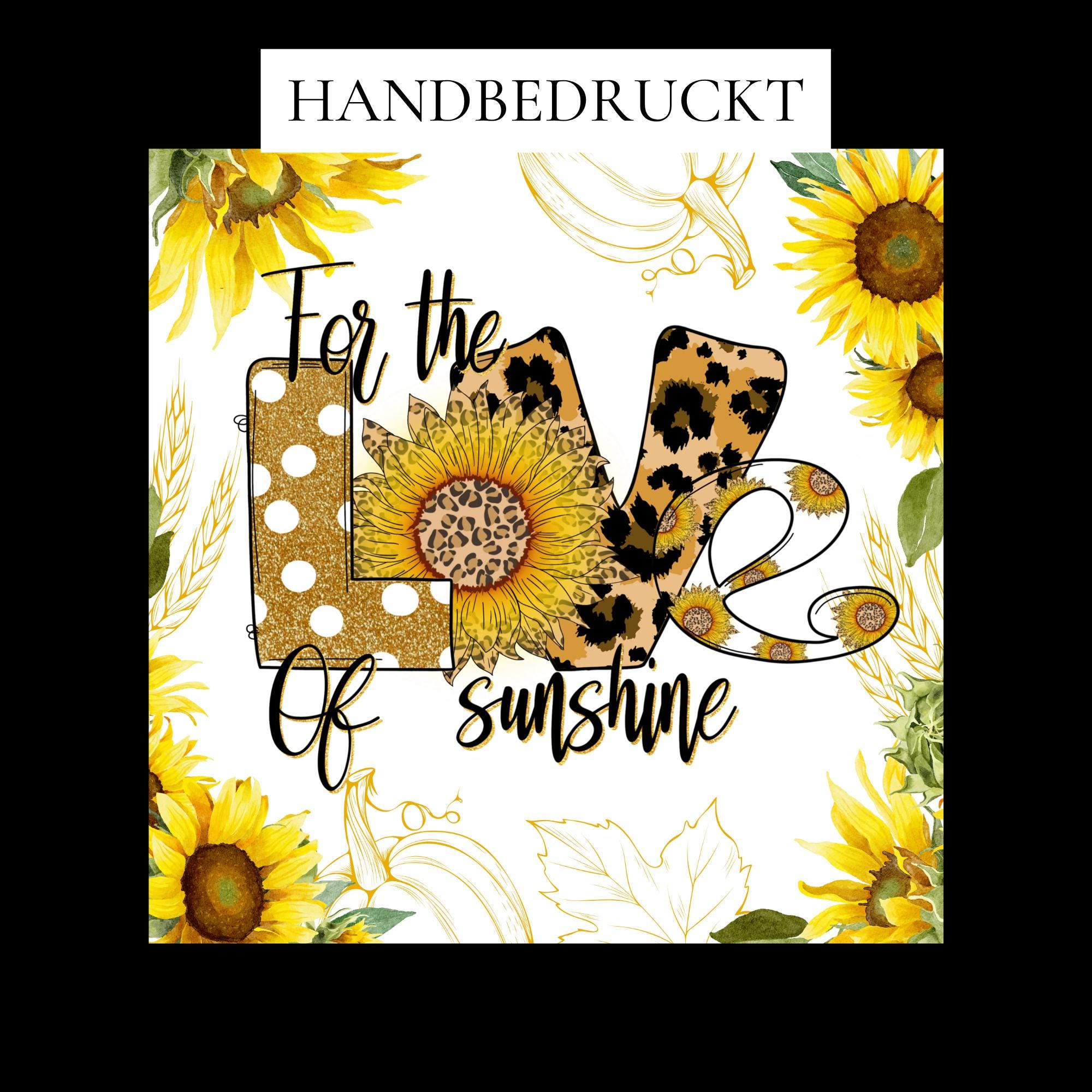 Brillenputztuch Sonnenblume Geschenk Love bedrucktes Mikrofasertuch für Brillen Displays Mitbringsel Freundin Geschenkidee Mama #MO21