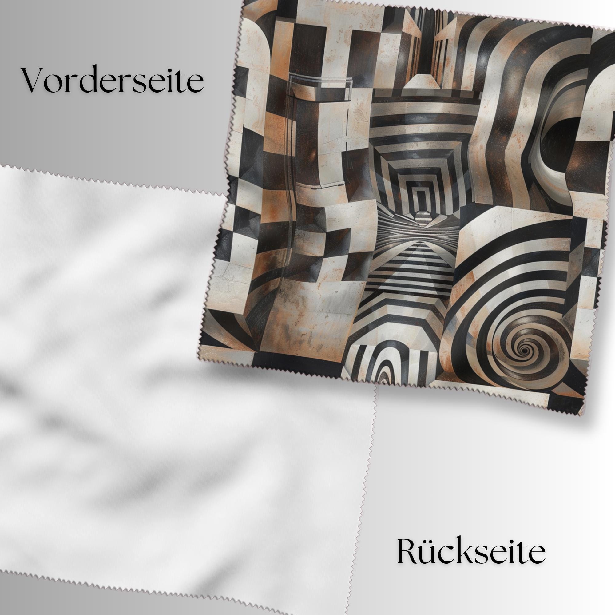 Brillenputztuch Op-Art bedrucktes Mikrofasertuch für Brille Sonnenbrille Displays Handyputztuch Brillentuch Mikrofaser #AL66
