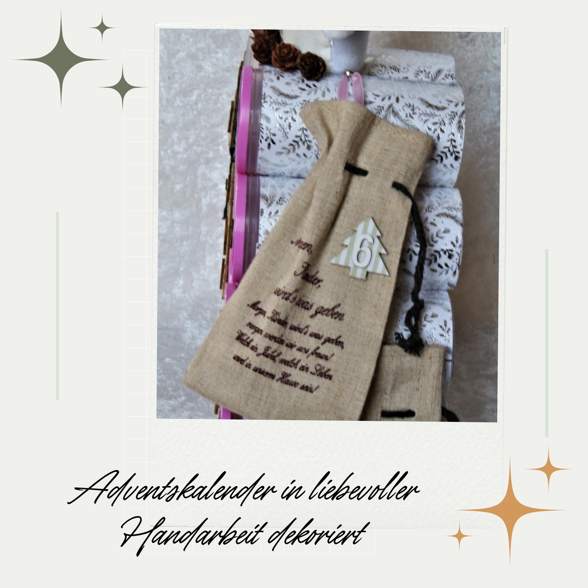 Adventskalender zum Befüllen aus 24 Dosen Upcycling zu Weihnachten Adventsdeko Adventskalender außergewöhnlich Geschenk Freundin #853462823