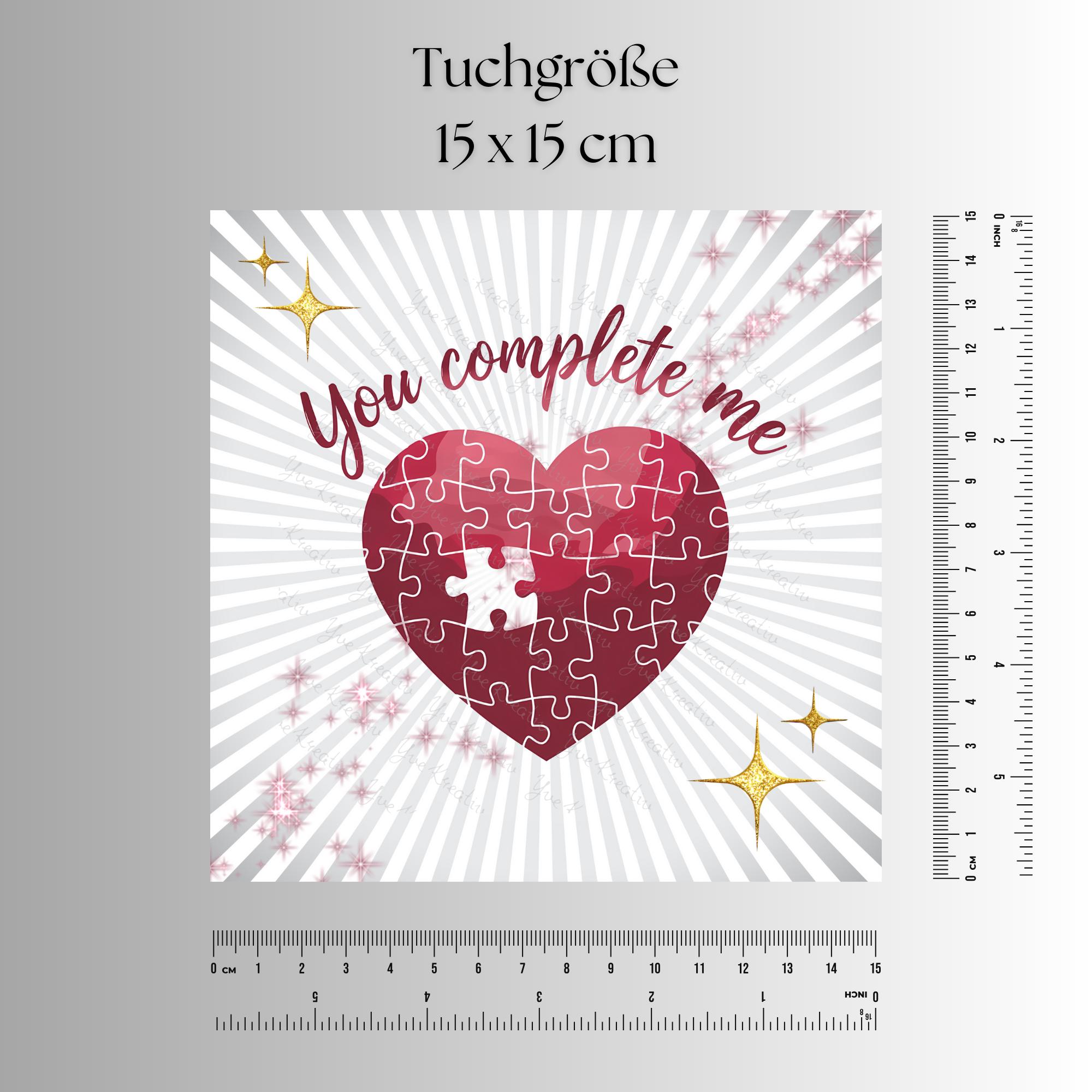 Brillenputztuch – Individuell bedrucktes Mikrofasertuch für Brillen, Displays & mehr | Perfektes Geschenk zur Verlobung, Valentinstag #HO1