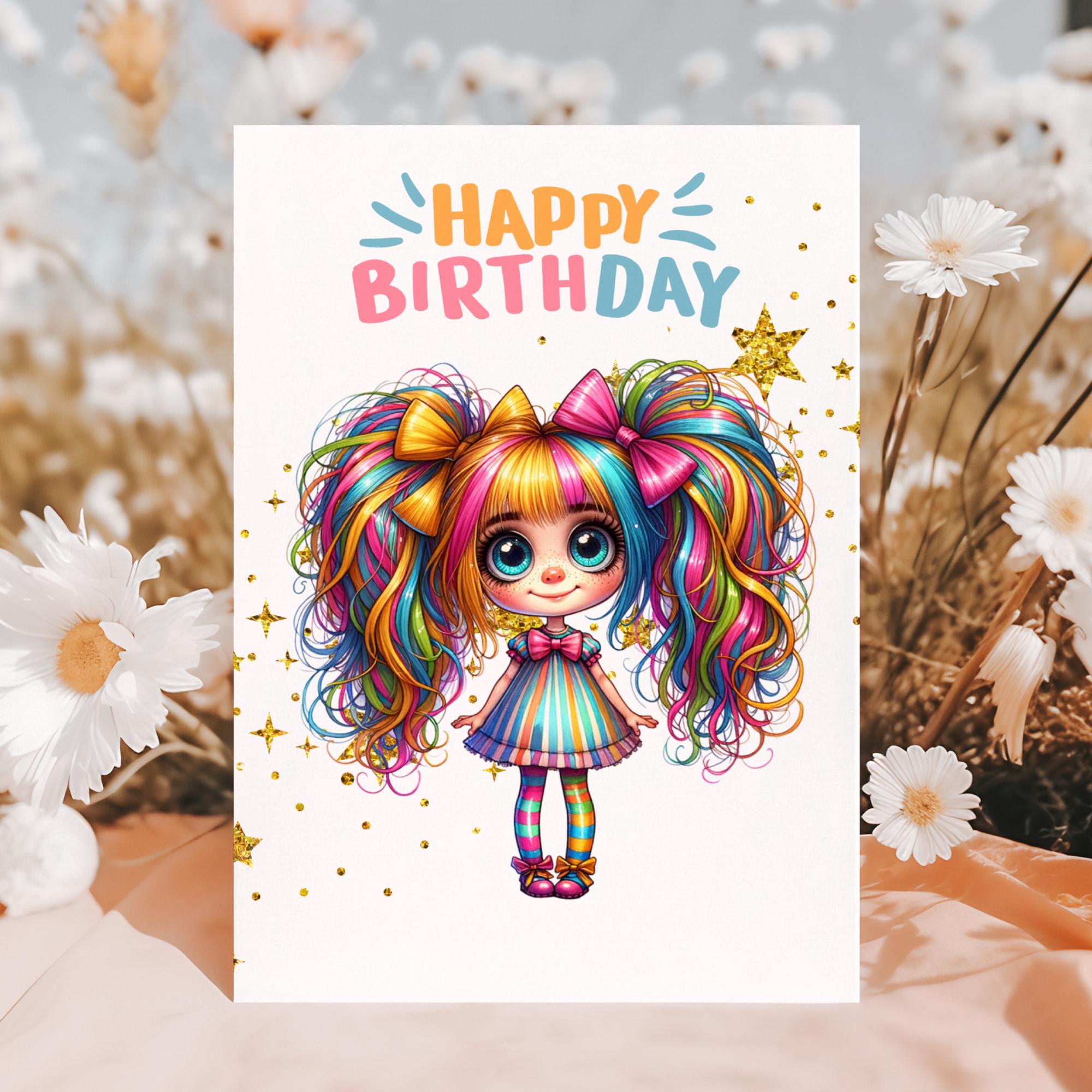Postkarte, Grußkarte, Karte zum Geburtstag, Gruß an beste Freundin I Mädchen #PLS
