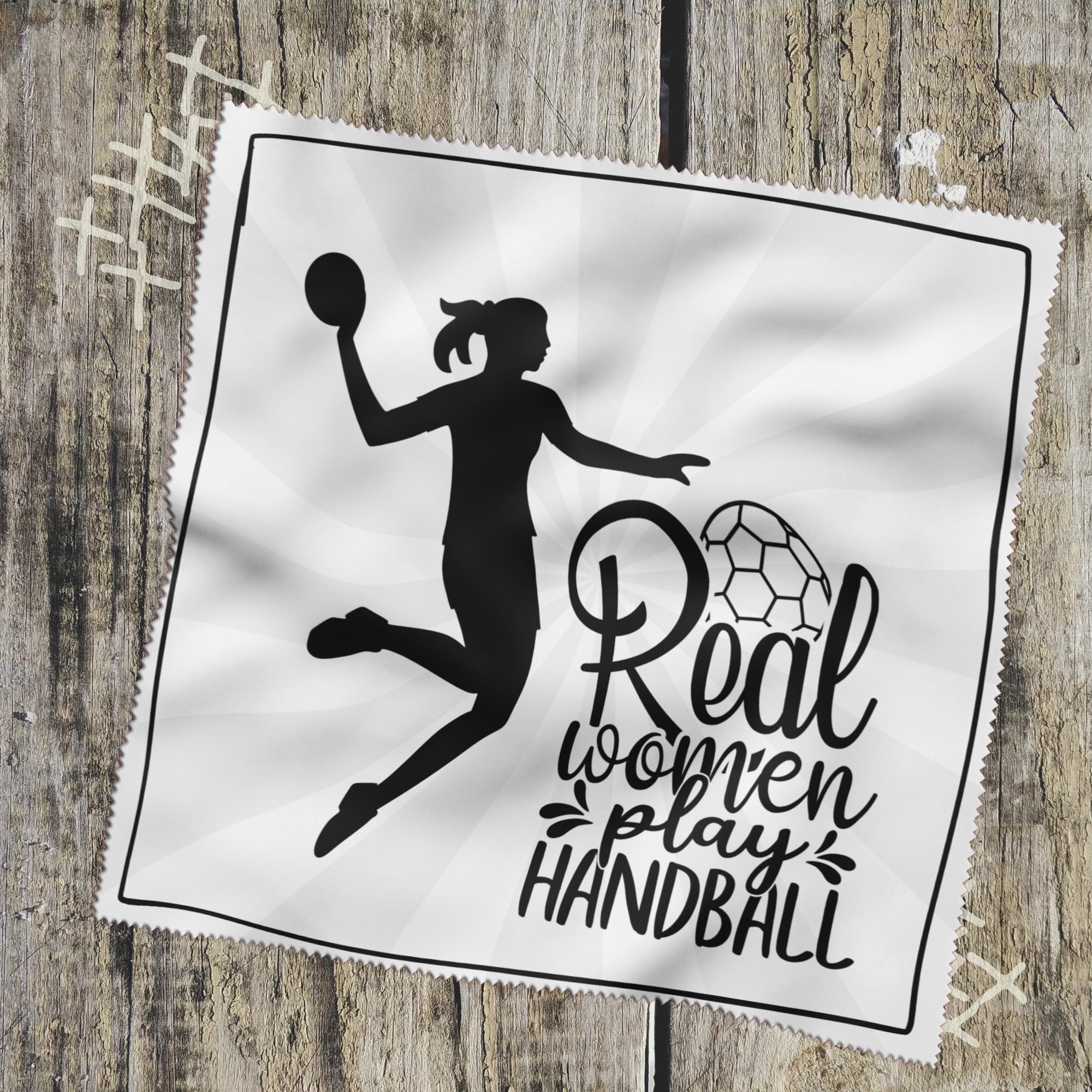 Brillenputztuch bedrucktes Mikrofasertuch für Brillen Tuch für Displays Geschenk zum Geburtstag Handballerin #SP26