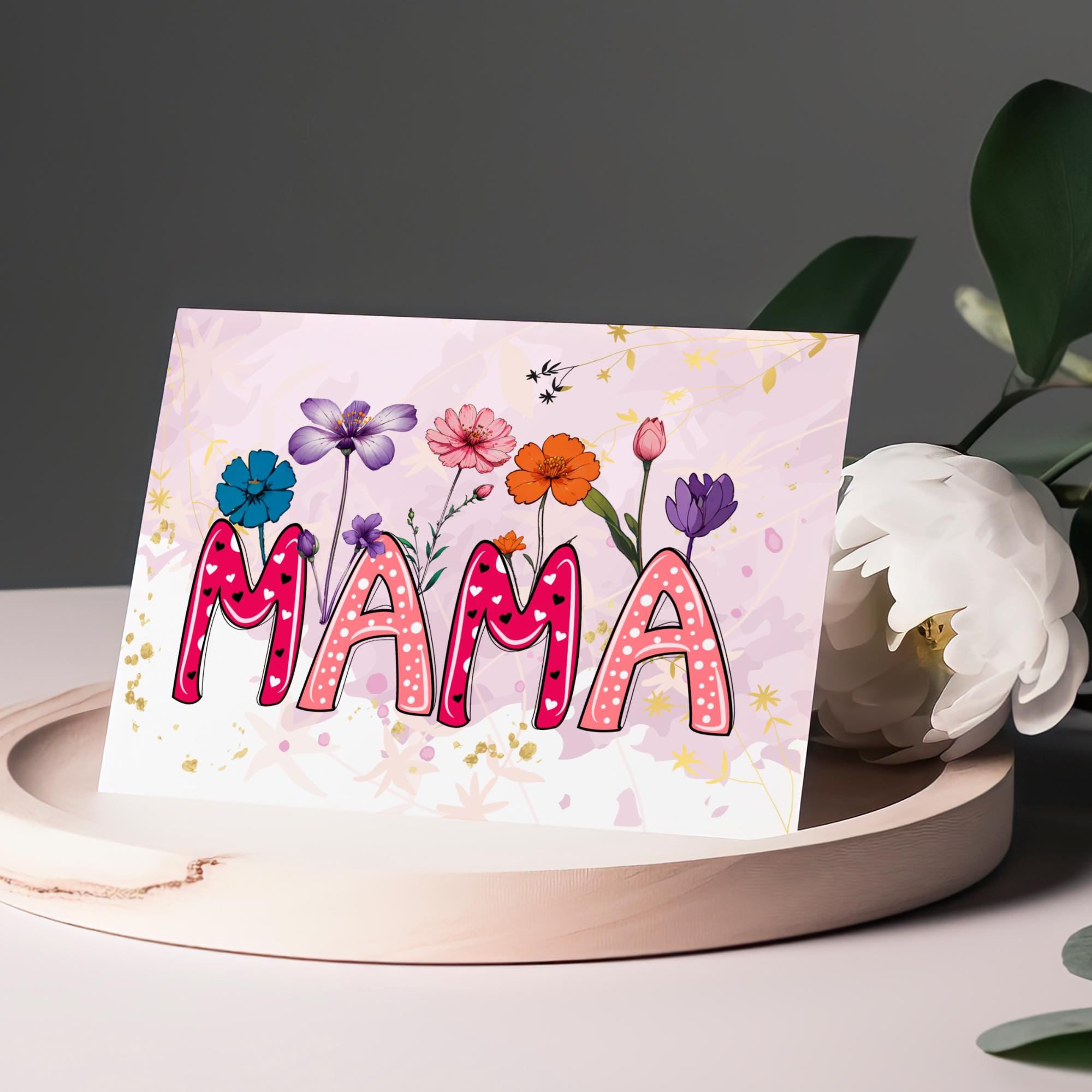 Geschenk zum Muttertag Postkarte Karte Glückwunschkarte Grußkarte Geschenkkarte auf DIN A6 Karte mit Glanzoberfläche #PHO