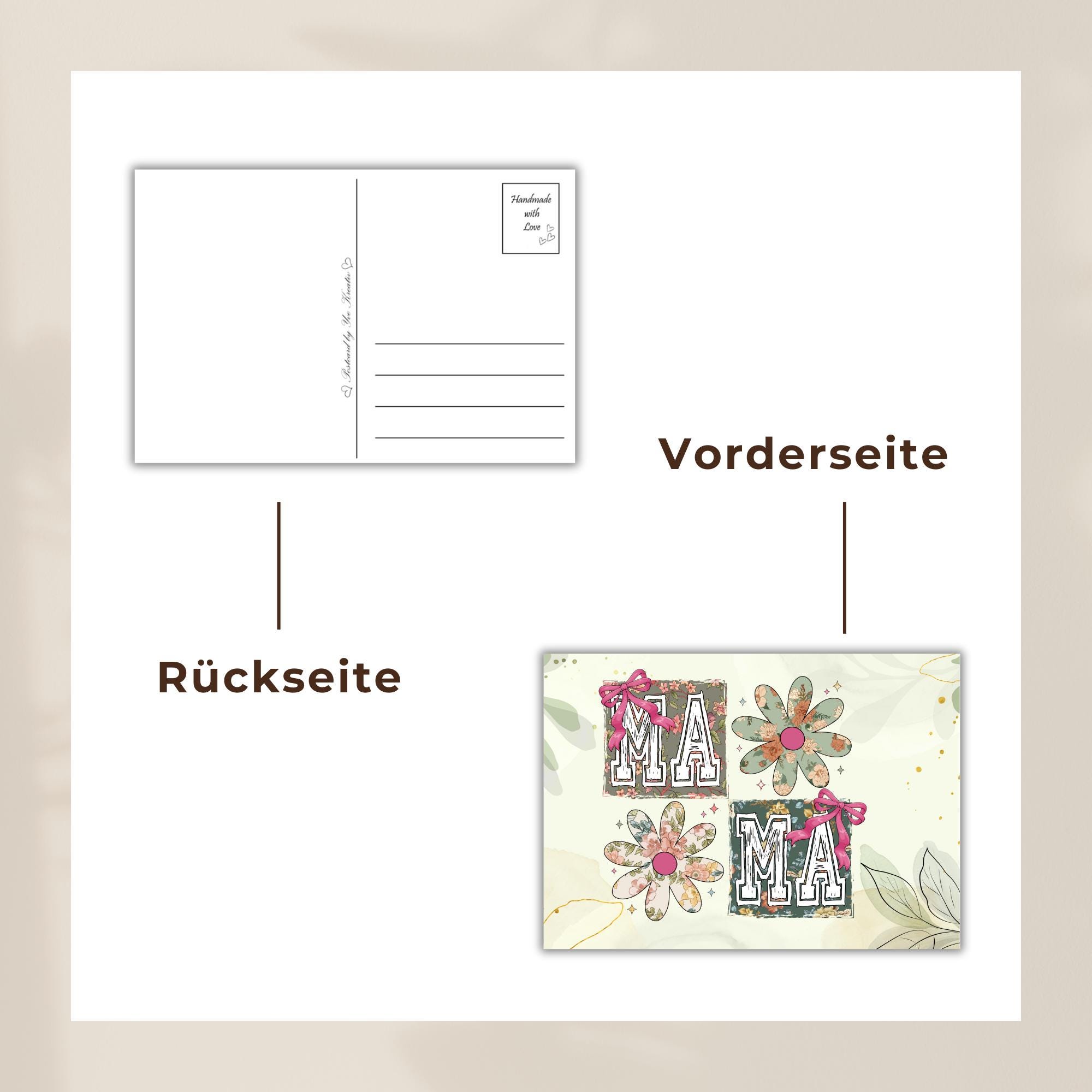 Postkarte Grußkarte Karte zum Muttertag Muttertagkarte Geburtstagskarte Mama Geschenk #PLS Postkarte Grußkarte Karte zum Muttertag Muttertagkarte Geburtstagskarte Mama Geschenk #PLS