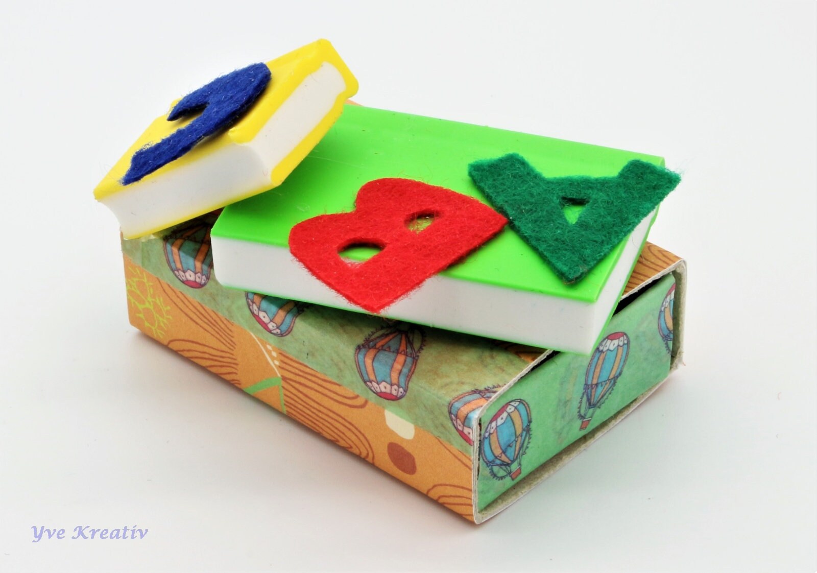 Geldgeschenk kleine Schachtel, verzierte Streichholzschachtel als originelle Geschenkverpackung für Geld, Gutscheine und mehr  #696342083