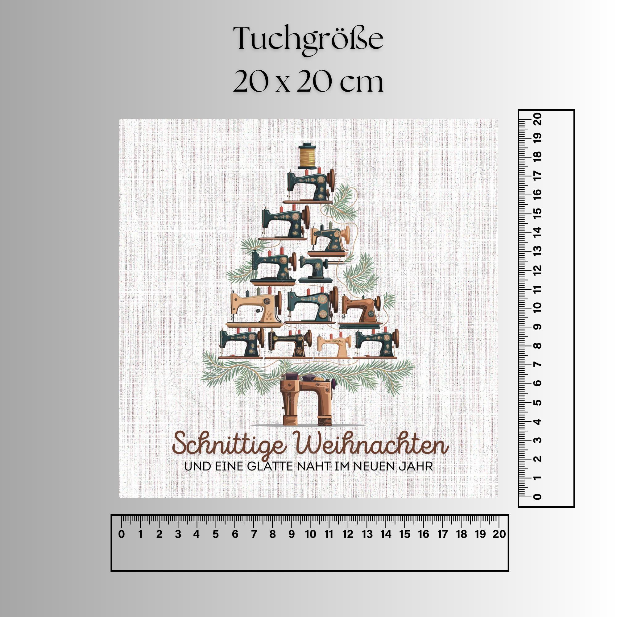 Brillenputztuch Tannenbaum Weihnachten Wichtelgeschenk Näherin Geschenk Schneider bedrucktes Mikrofasertuch für Brillen Display Handy #WE16
