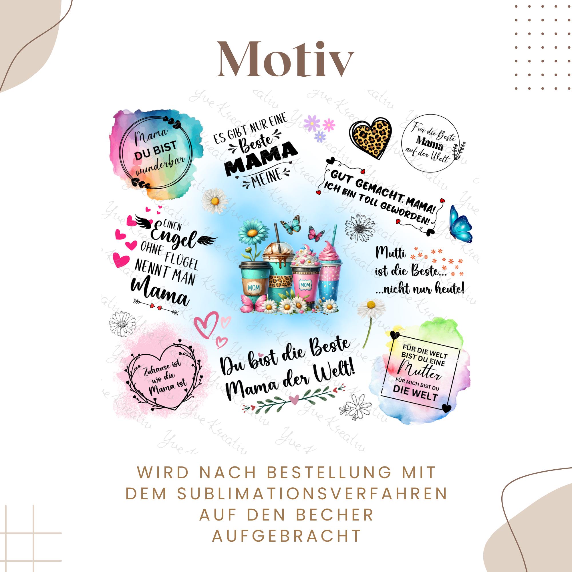 Thermobecher 500ml | Tumbler mit individuellem Druck | Kaffeebecher für unterwegs | Geschenk für Mama, Muttertag, Geburtstag #TUSU Thermobecher 500ml | Tumbler mit individuellem Druck | Kaffeebecher für unterwegs | Geschenk für Mama, Muttertag, Geburtstag #TUSU