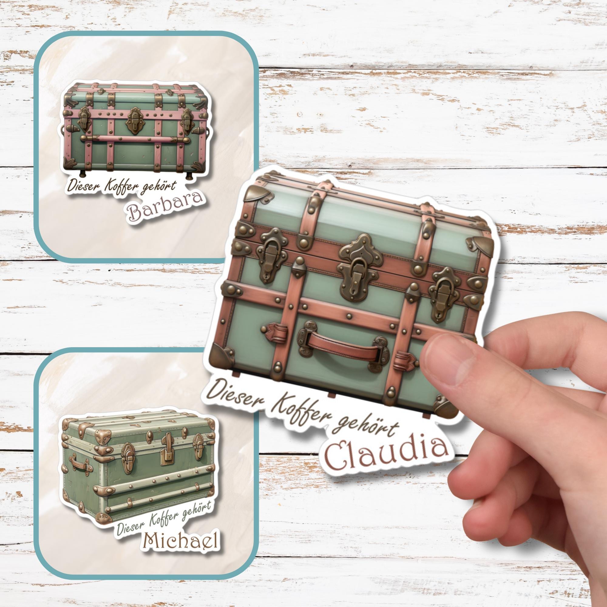 Kofferaufkleber personalisiert mit Namen Aufkleber Koffer Reiseaufkleber Reise Sticker großer Koffersticker in Weiß oder Transparent #SEG8 Kofferaufkleber personalisiert mit Namen Aufkleber Koffer Reiseaufkleber Reise Sticker großer Koffersticker in Weiß oder Transparent #SEG8