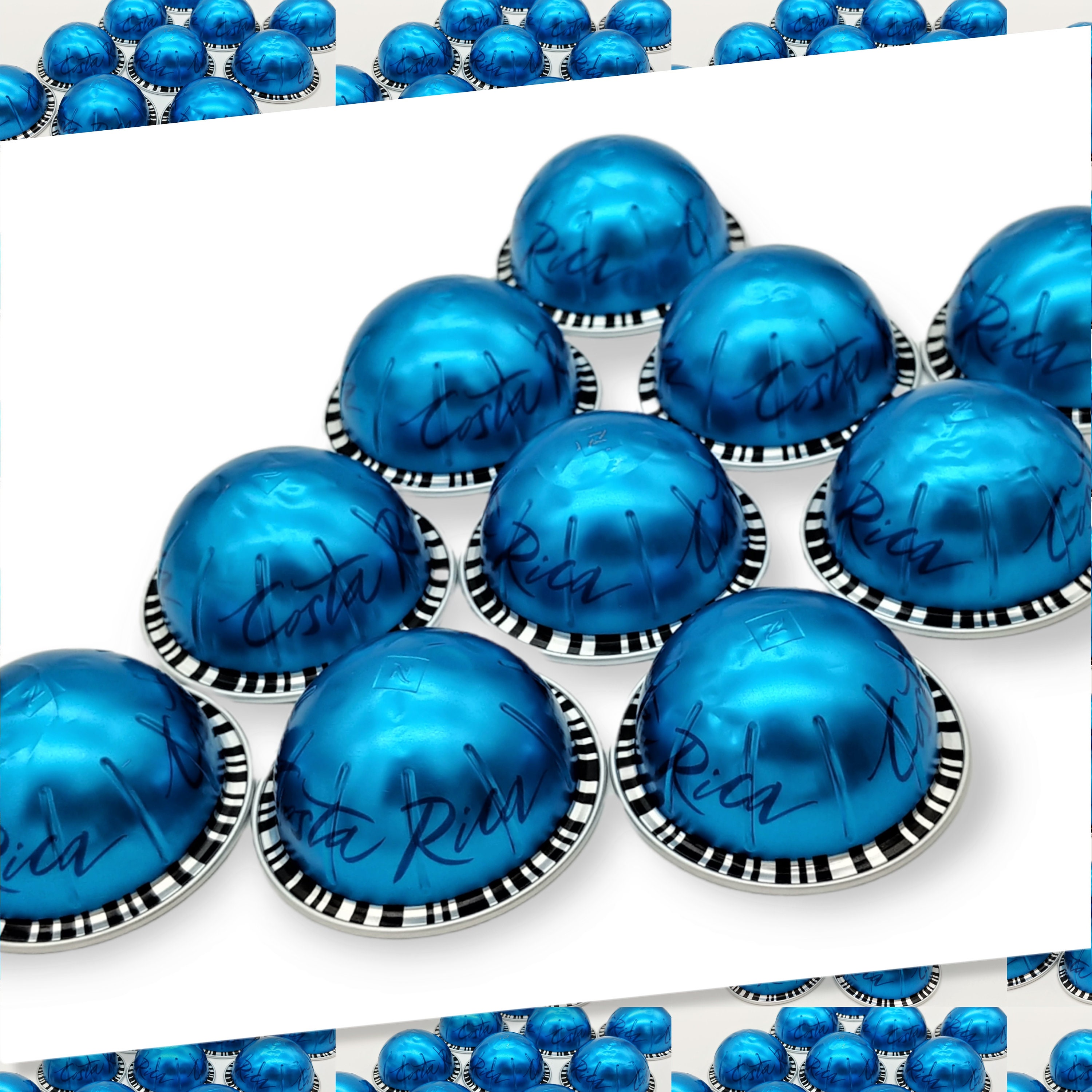 10 leere GROßE Kaffeekapseln Farbe : blau 10 leere GROßE Kaffeekapseln Farbe : blau