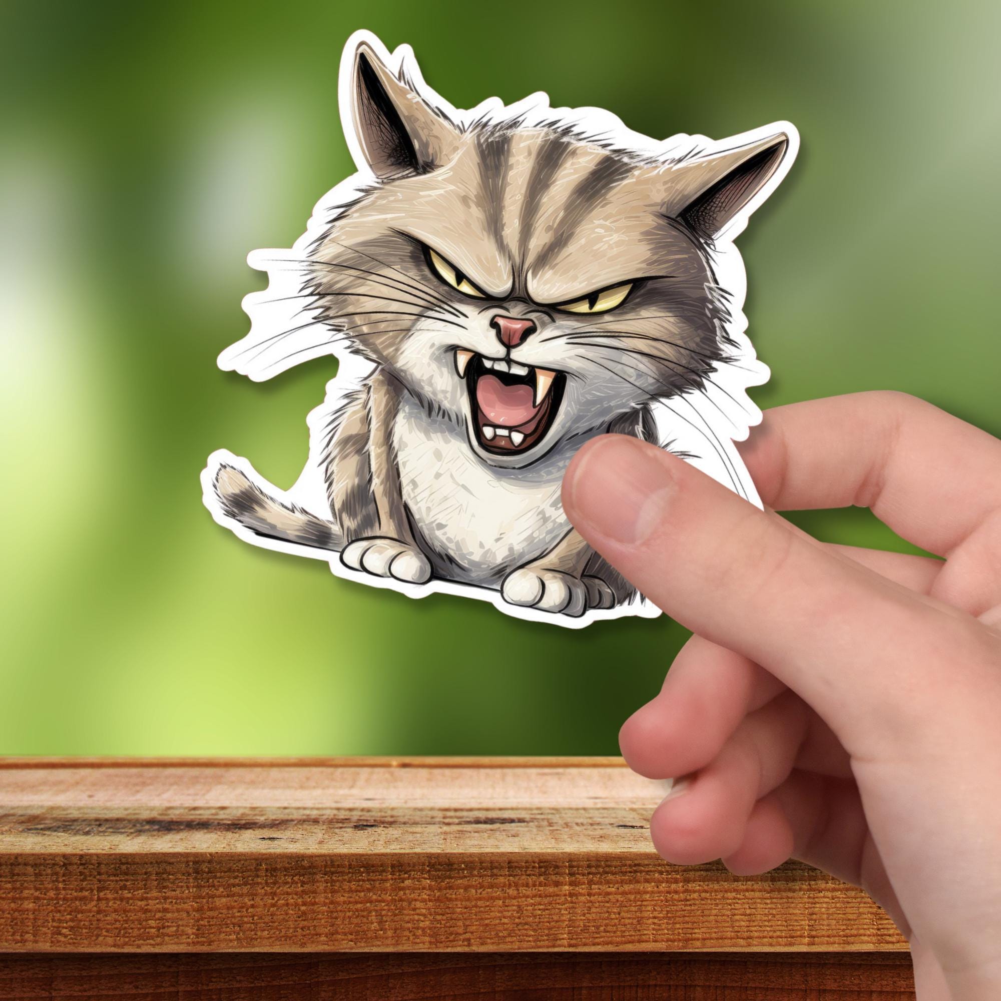 Großer Aufkleber, lustige Katze Sticker, großer Koffer Sticker, Kofferaufkleber - 3 Aufkleber zur Auswahl in Weiß oder Transparent #SEG8 Großer Aufkleber, lustige Katze Sticker, großer Koffer Sticker, Kofferaufkleber - 3 Aufkleber zur Auswahl in Weiß oder Transparent #SEG8