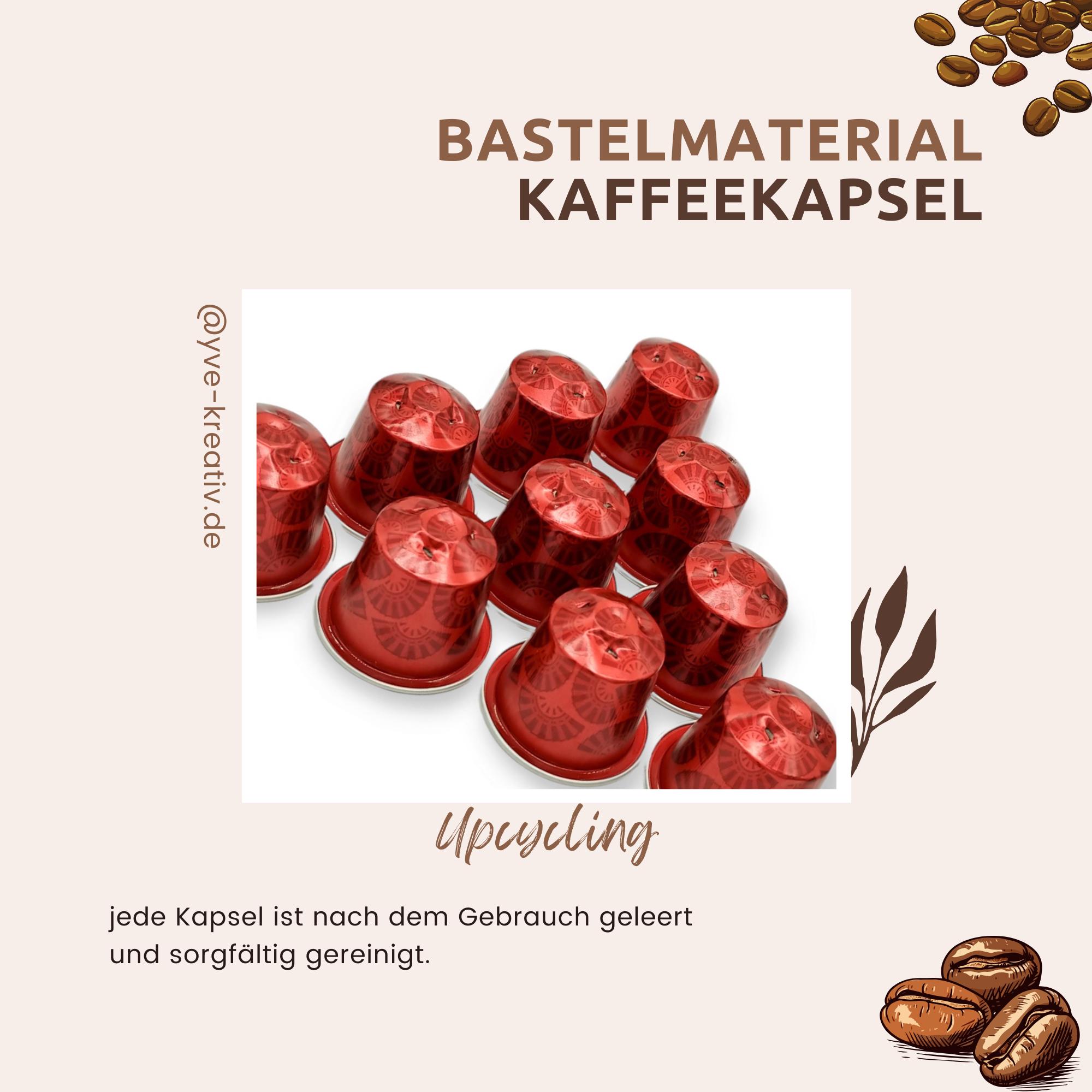 10 leere Kaffeekapseln Farbe rot "Fächermuster" zum Basteln Gestalten Bastelmaterial DIY Schmuckherstellung Zubehör #KNS 10 leere Kaffeekapseln Farbe rot "Fächermuster" zum Basteln Gestalten Bastelmaterial DIY Schmuckherstellung Zubehör #KNS