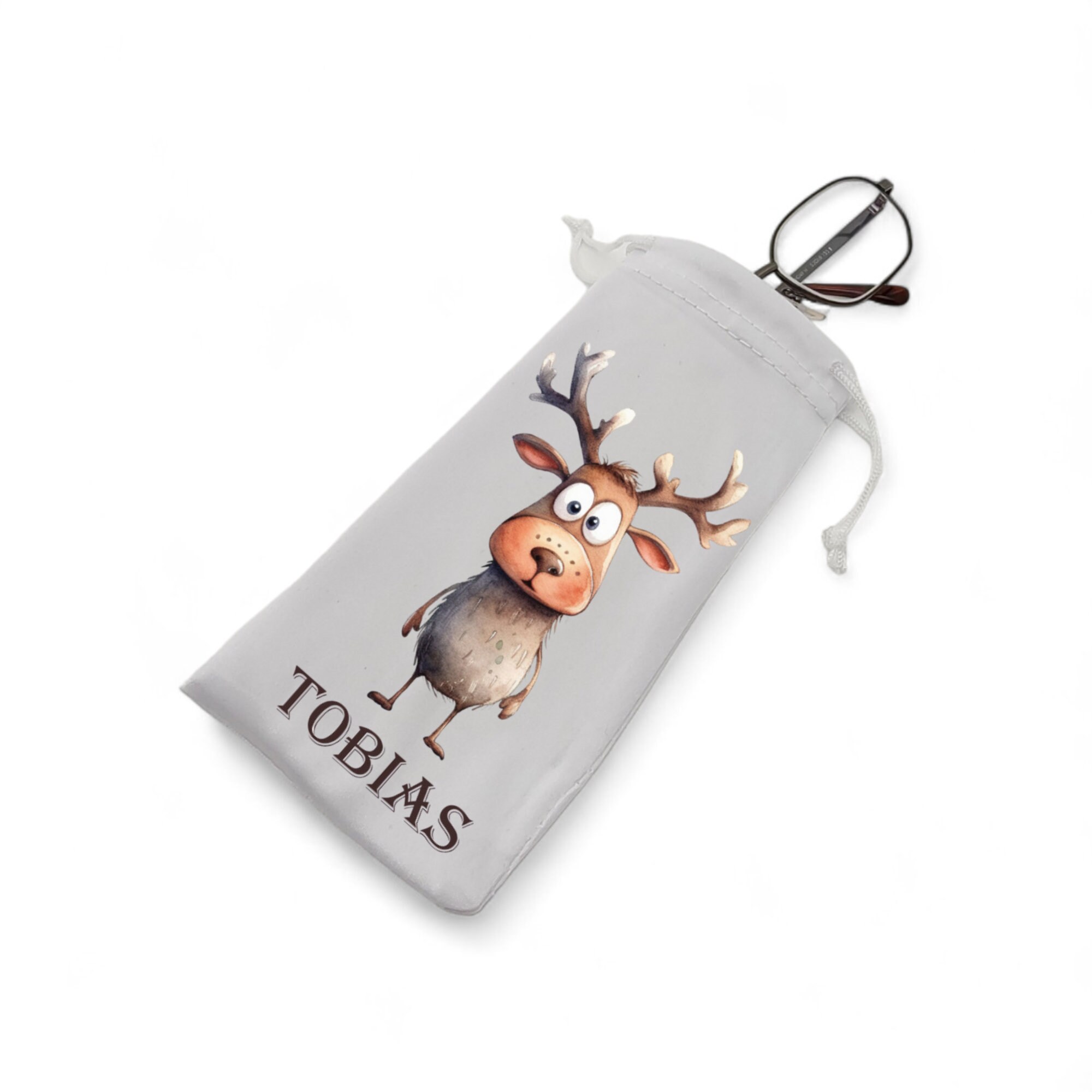 Brillenetui personalisiert mit Namen, Tasche für Brillen, Brillentasche, Microfasertasche, Stoff Etui, Sonnenbrillen Hülle, Brillenetui  #BE