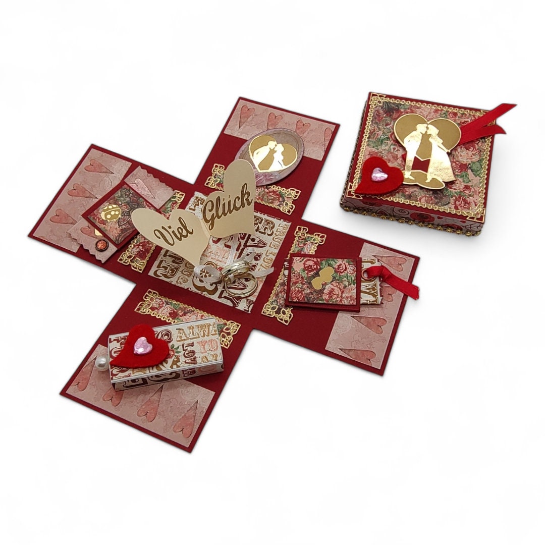 Explosionsbox zur Hochzeit Verlobung Geschenkbox Überraschungsbox Geschenkwürfel Geschenkschachtel #1659076422 Explosionsbox zur Hochzeit Verlobung Geschenkbox Überraschungsbox Geschenkwürfel Geschenkschachtel #1659076422