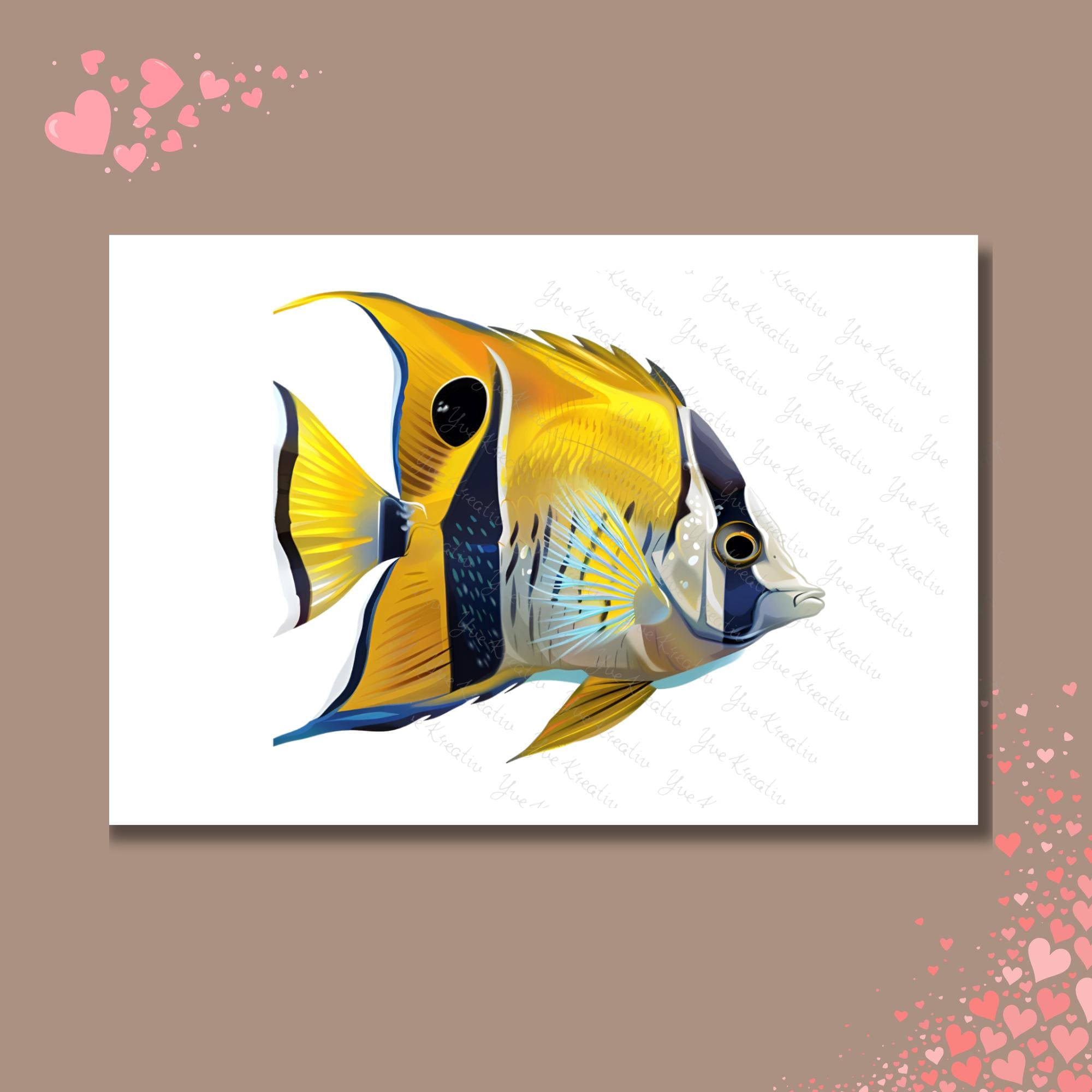 Postkarte Fisch Grußkarte Karte Südseefisch Geburtstag Motivation Aufmunterung Mitbringsel Freund Geschenk Reise #PLS PHO