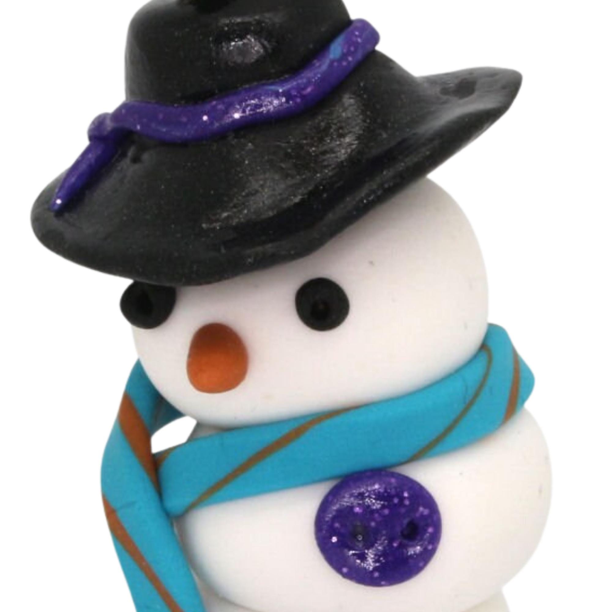 Weihnachtsbaum Anhänger Schneemann Ornament handmodellierte Weihnachtsfigur Christbaumschmuck Geschenkanhänger zu Weihnachten #627796163