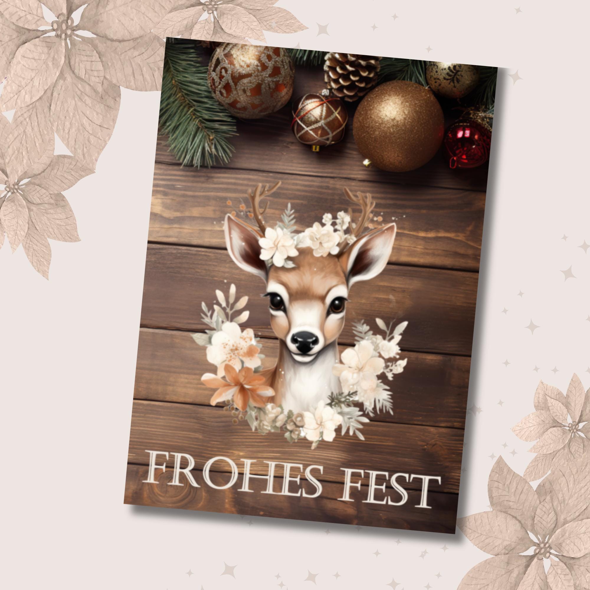 Postkarte personalisierbar Grußkarte Weihnachten, Weihnachtskarte, Geschenkkarte, Weihnachtsgruß, Weihnachtspost   #PHO