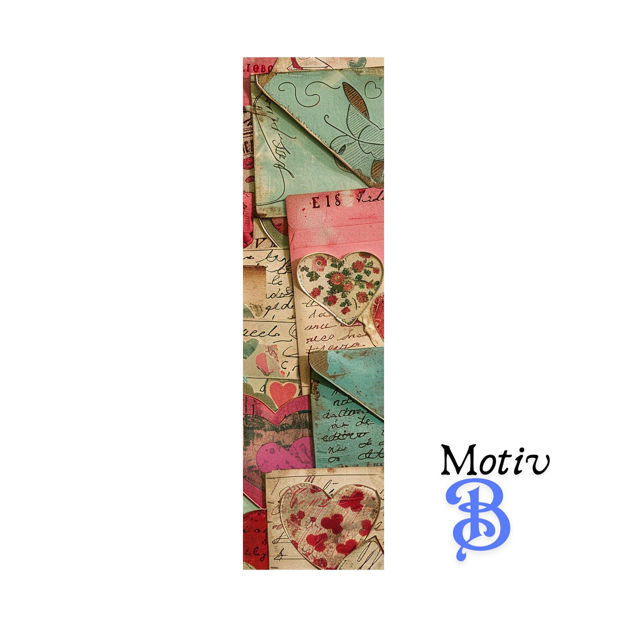 Lesezeichen aus Aluminium Geschenk zum Geburtstag Valentinstag Bücher Bookmark - 4 Motive zur Auswahl  #LEALU