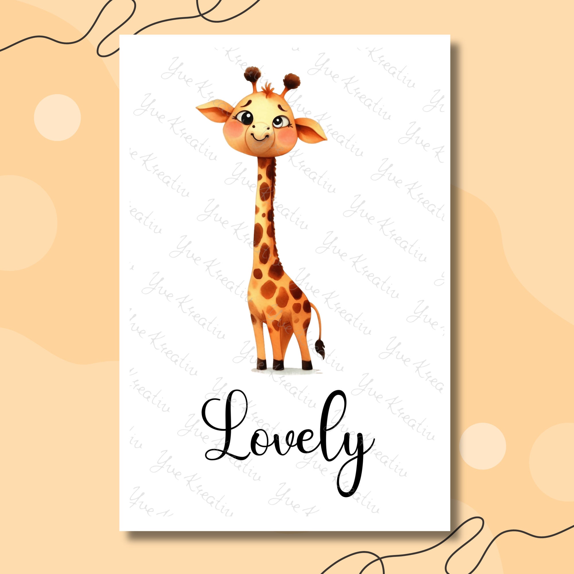 Postkarte Giraffe Grußkarte Karte Geburtstag Freundin Gutschein Mitbringsel Giraffen Fan I Crazy, Funny, Lovely I #PHO