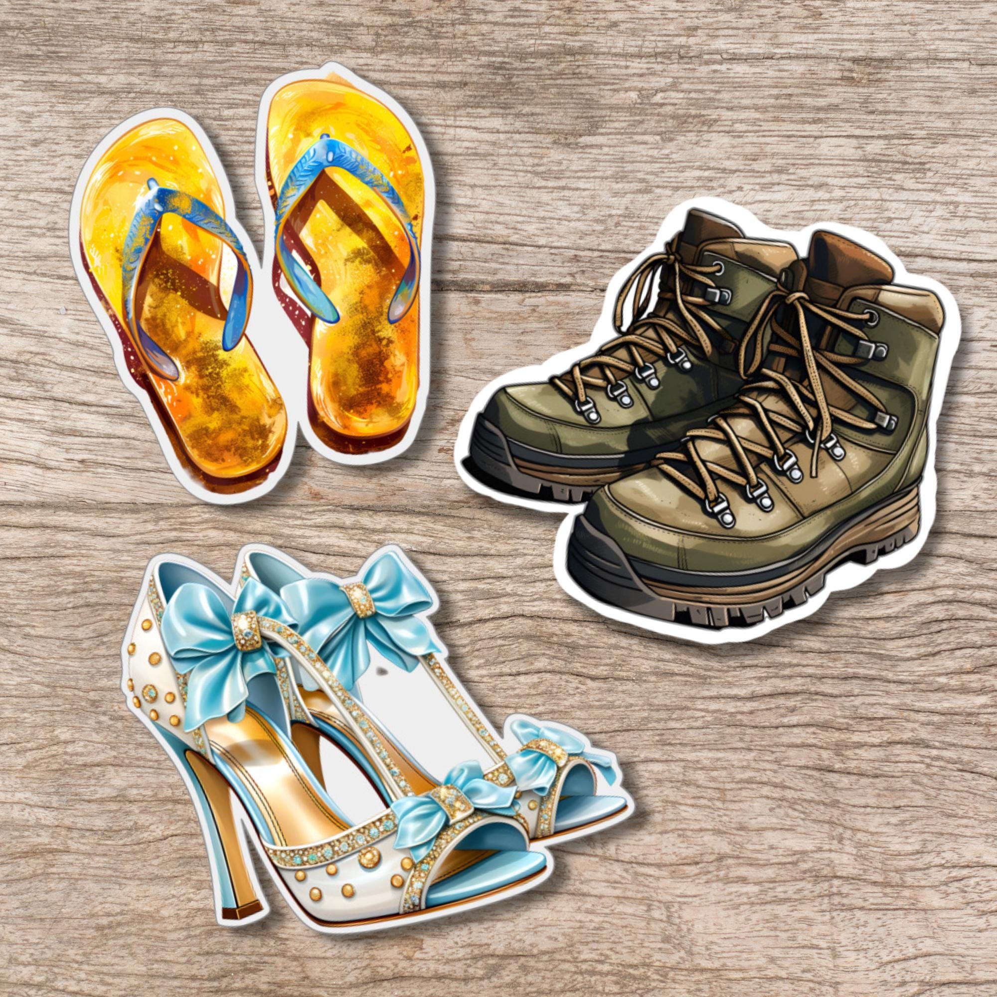 Kofferaufkleber Flipflops Aufkleber Pumps großer Sticker Wanderschuhe - 3 Aufkleber Motive zur Auswahl in Weiß oder Transparent #SEG8 Kofferaufkleber Flipflops Aufkleber Pumps großer Sticker Wanderschuhe - 3 Aufkleber Motive zur Auswahl in Weiß oder Transparent #SEG8