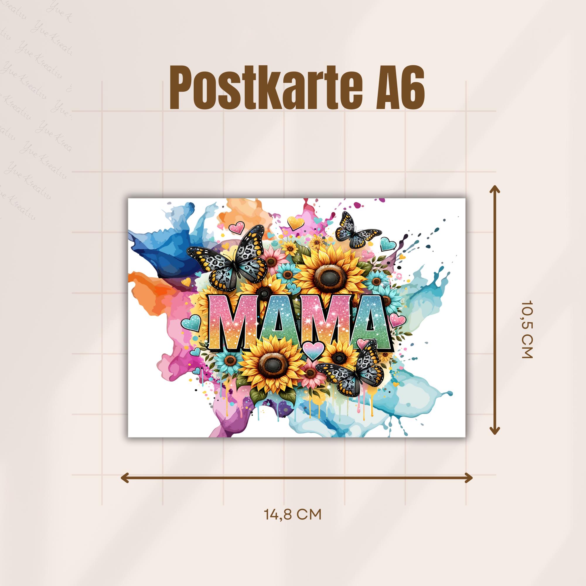 Geschenk zum Muttertag Postkarte Karte Glückwunschkarte Grußkarte Geschenkkarte auf DIN A6 Karte mit Glanzoberfläche #PHO Geschenk zum Muttertag Postkarte Karte Glückwunschkarte Grußkarte Geschenkkarte auf DIN A6 Karte mit Glanzoberfläche #PHO