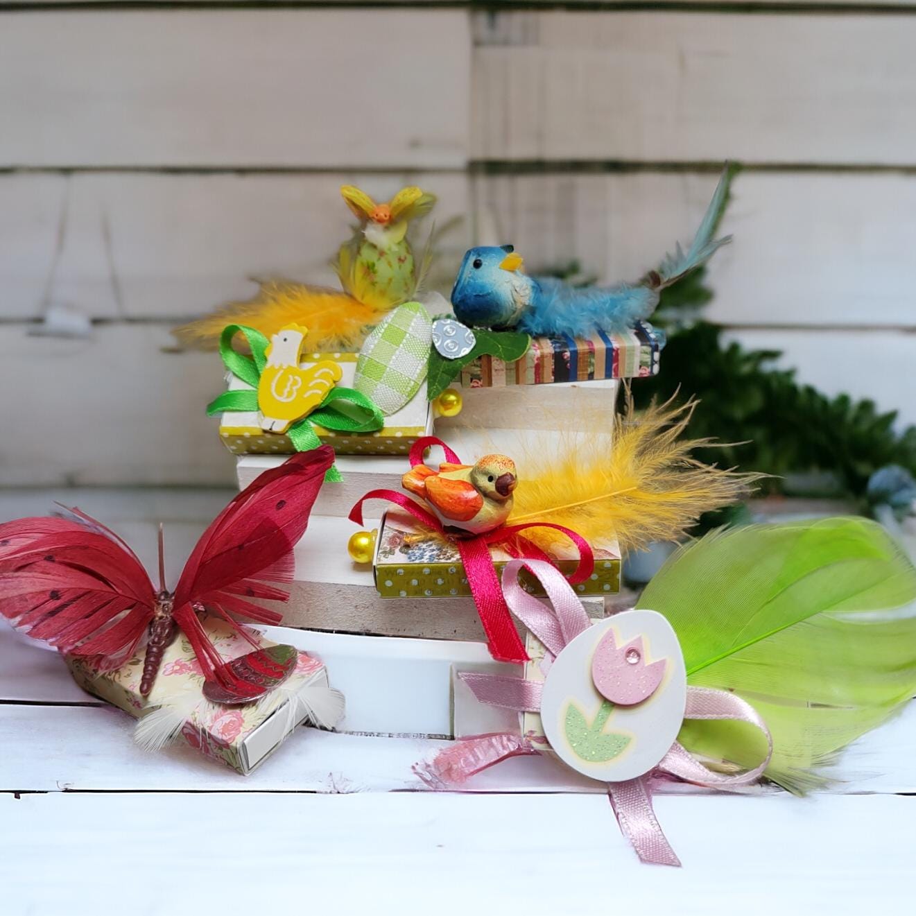 Kleine Schachtel Streichholzschachtel - Ostern Geschenkebox für Geldgeschenke Gutschein - kleine Kostbarkeiten #1852888515